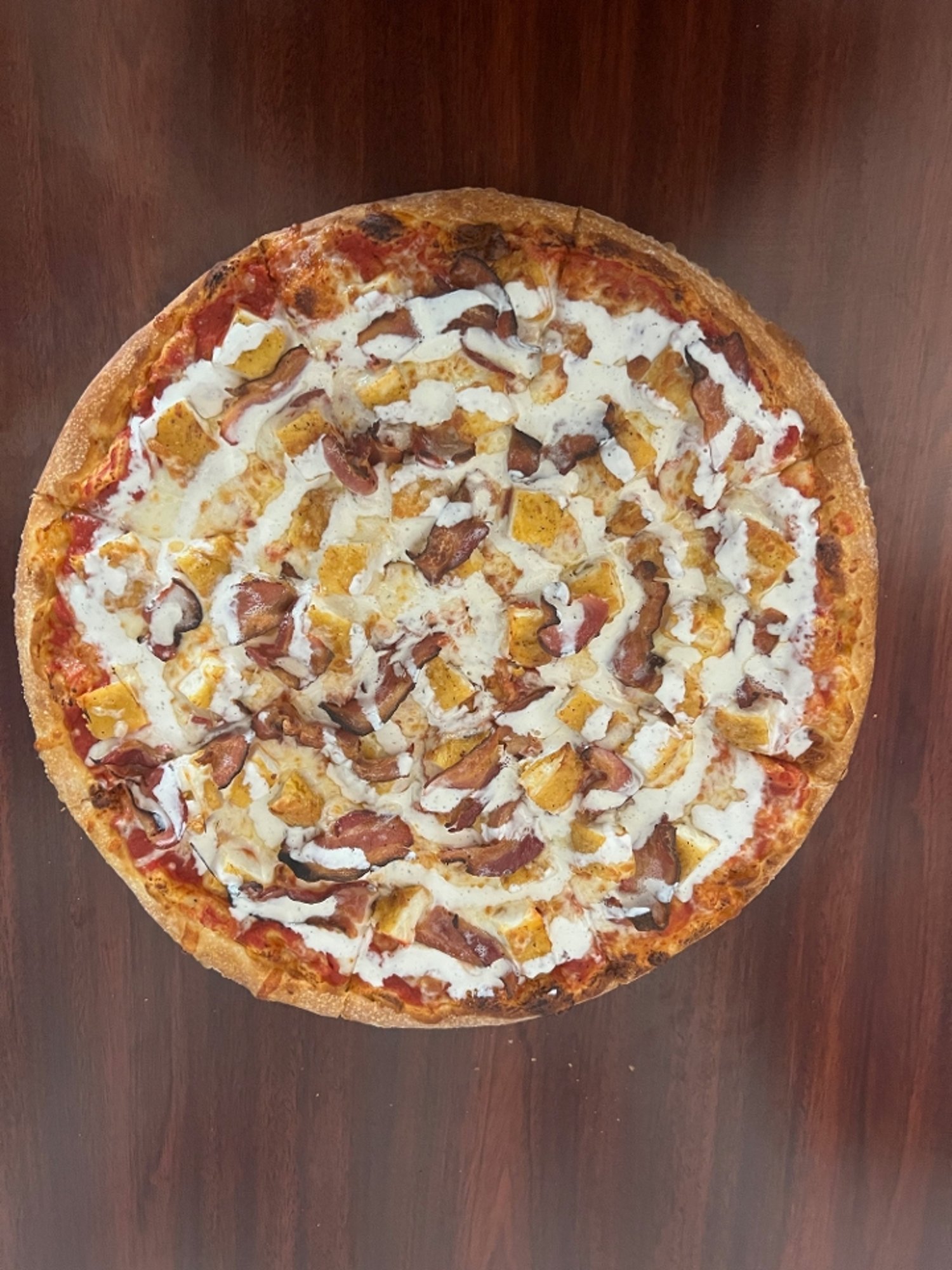 Chicken Bacon Ranch Pizza