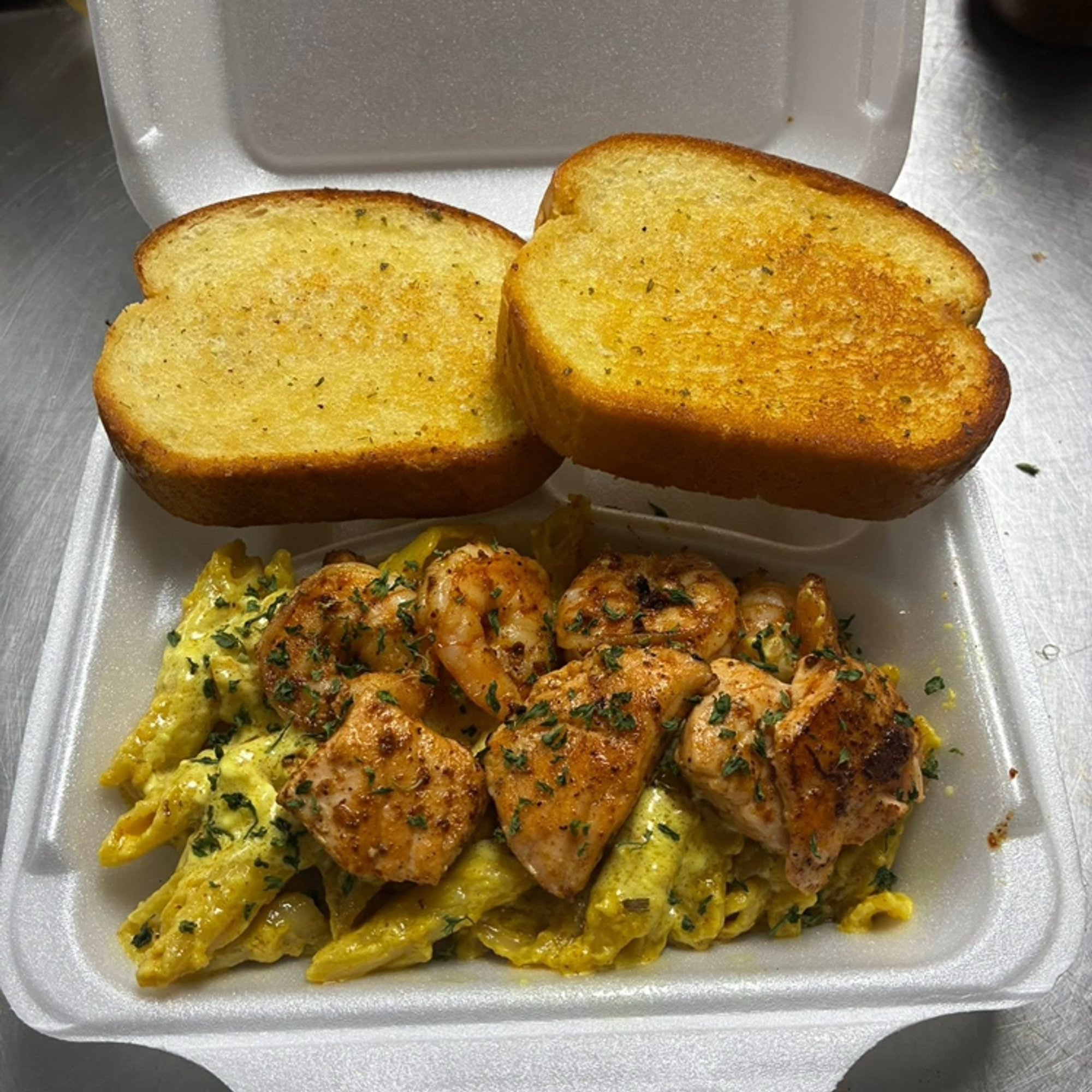 Shrimp & Salmon Rasta Pasta