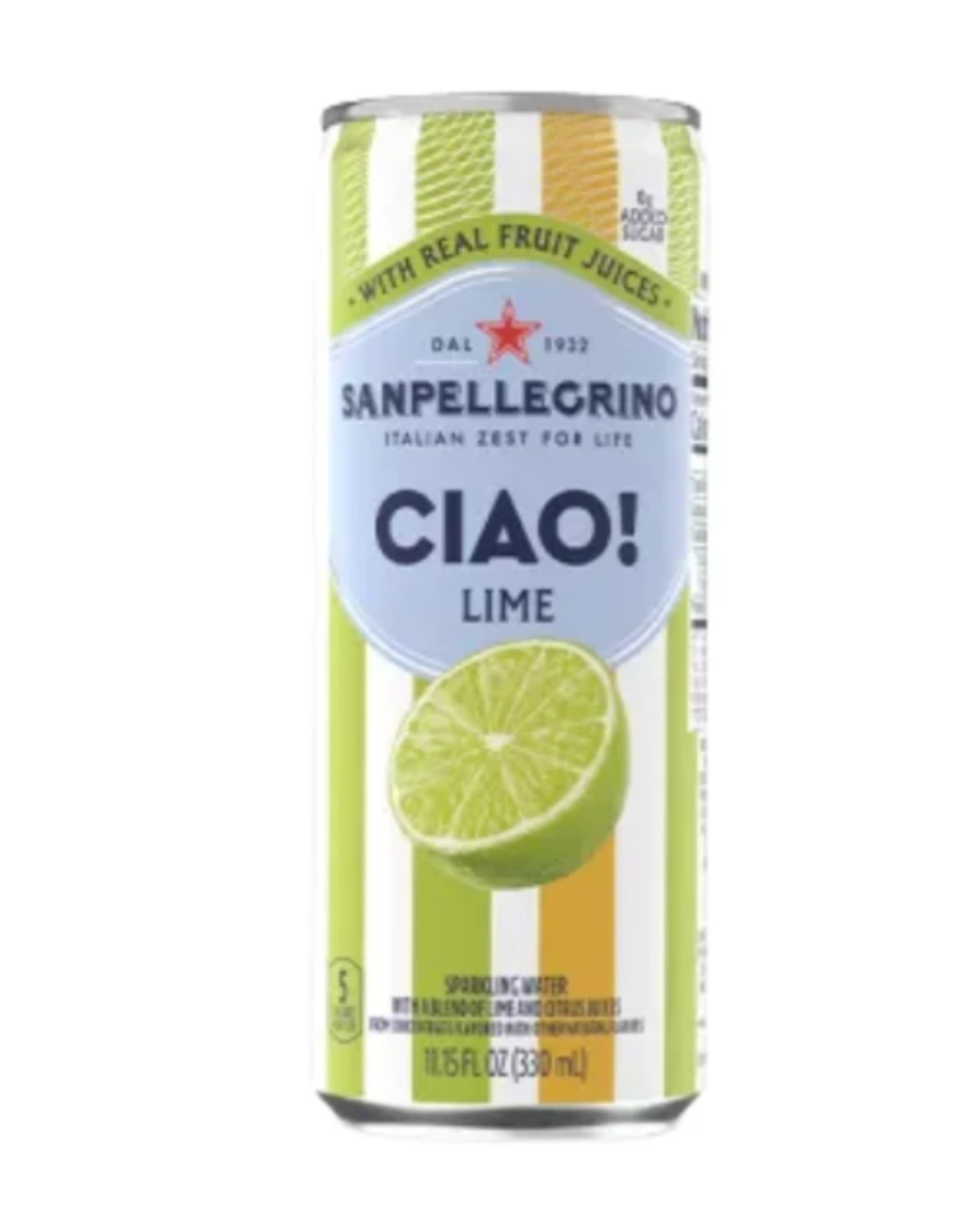 San pellegrino lime (flavored water)
