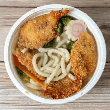 Fried Shrimp Noodle Soup