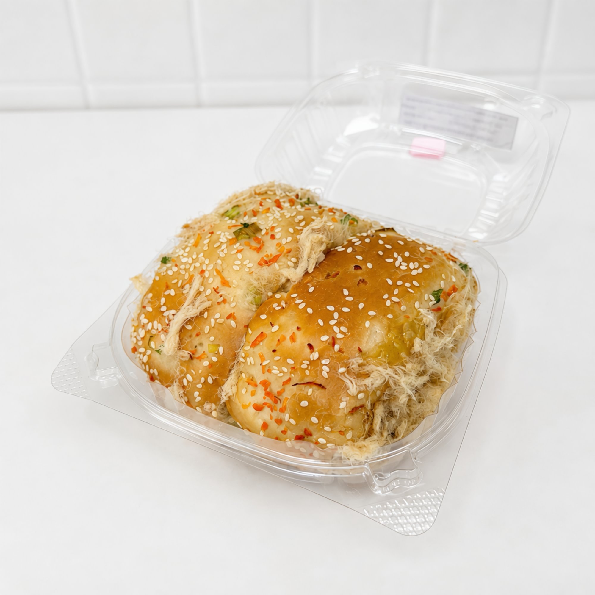 Soft Butter Bread With Pork Floss - BÁNH MÌ HÀNH CUỘN CHÀ BÔNG