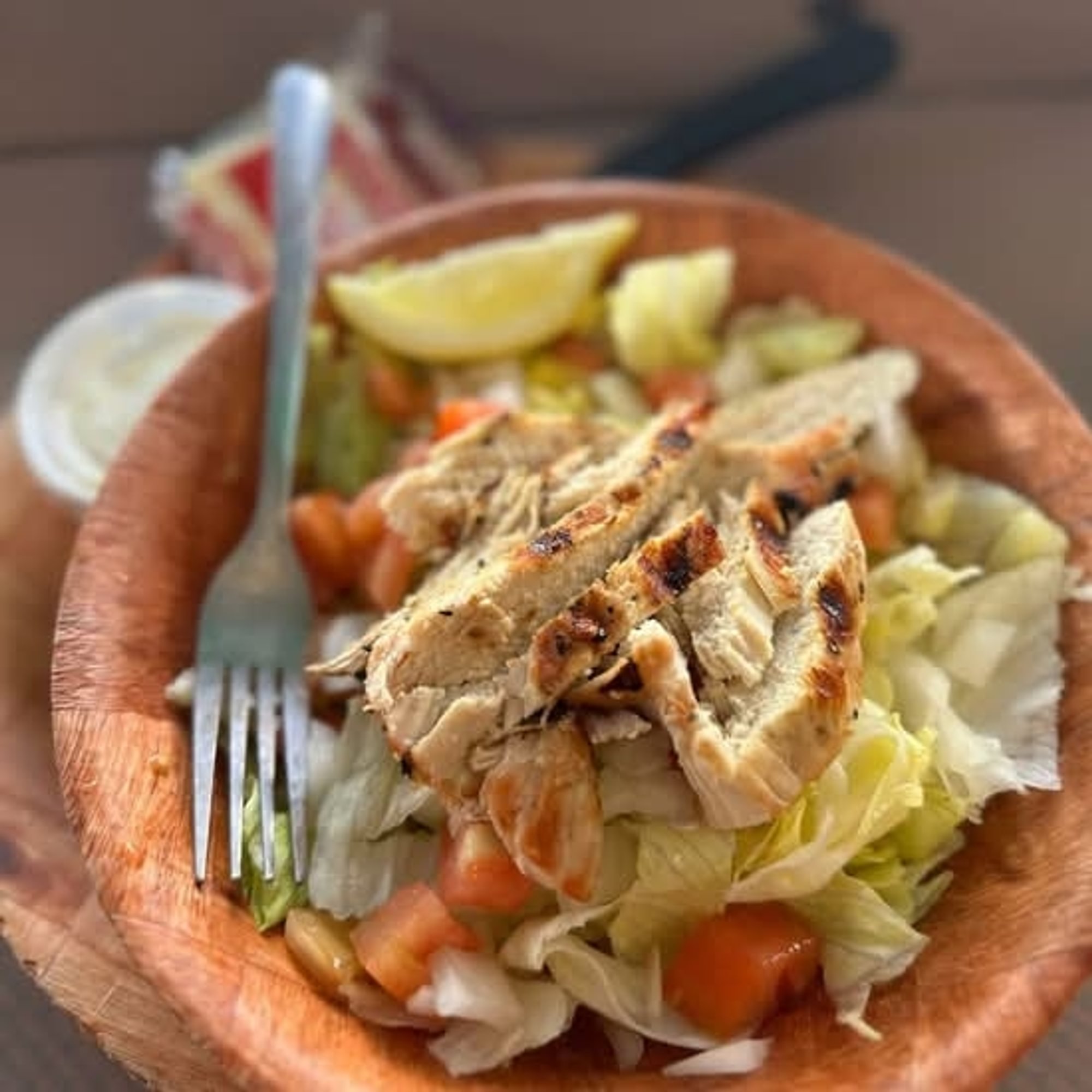 Lg Garden Salad w/ Mahi