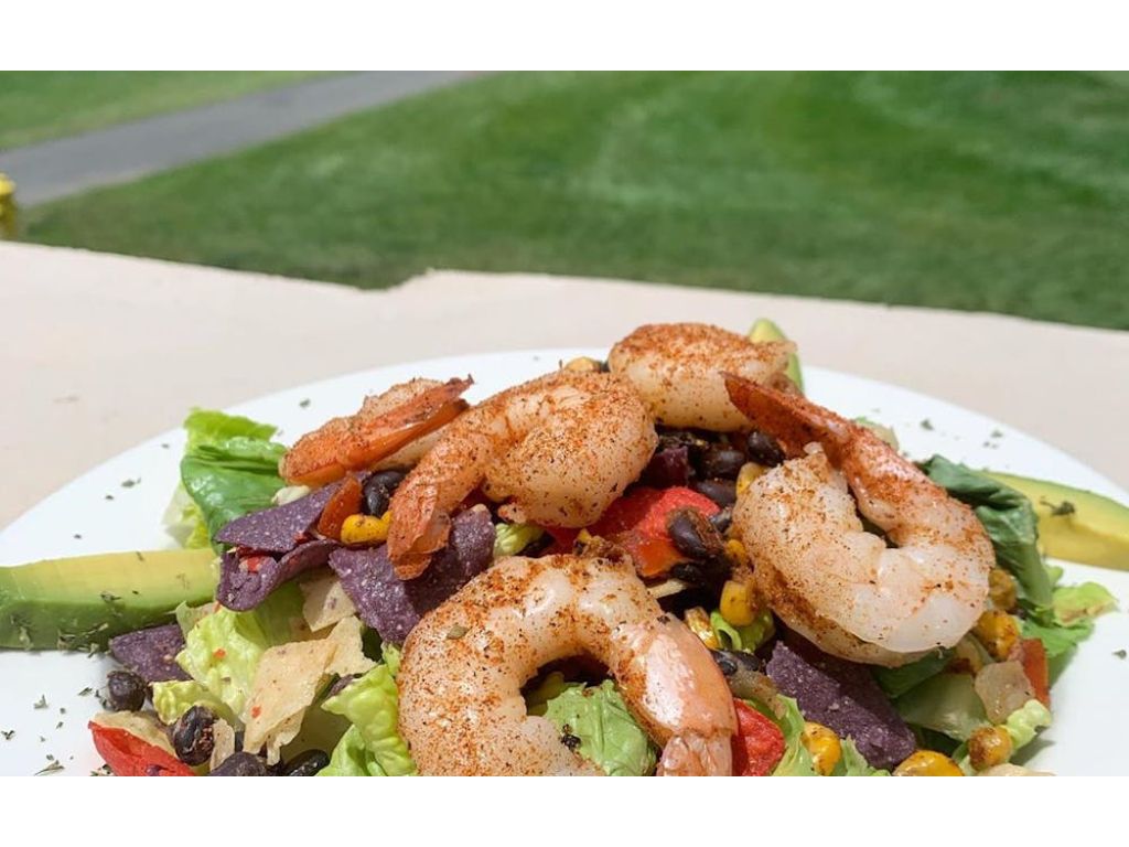Southwestern Salad - Cajun Shrimp