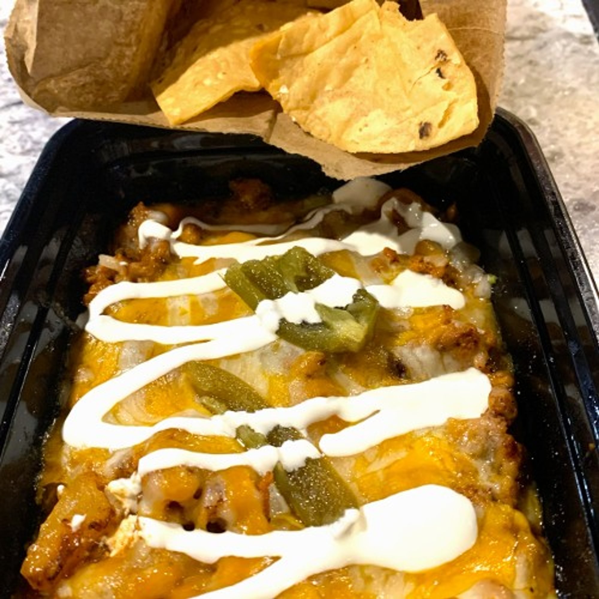 NACHOS WITH AL PASTOR