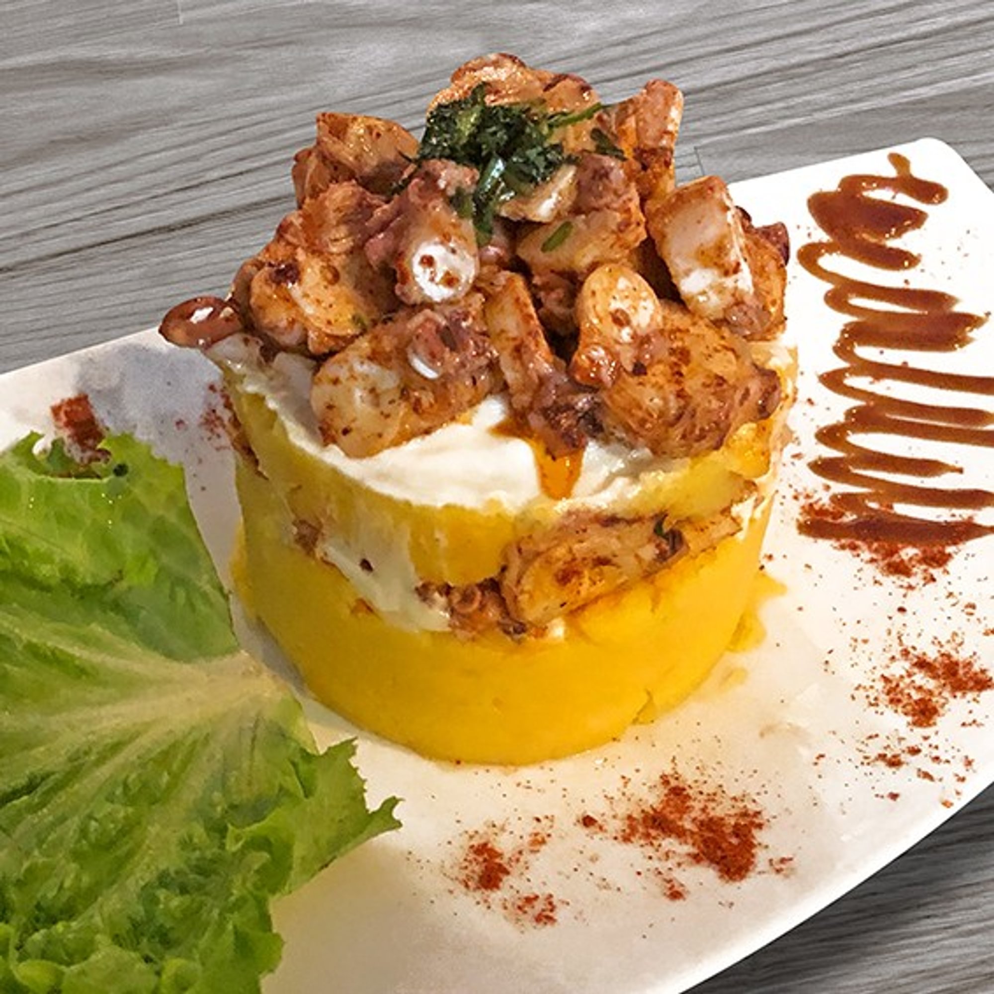 Causa Pulpo a la Parrilla / Grilled Octopus