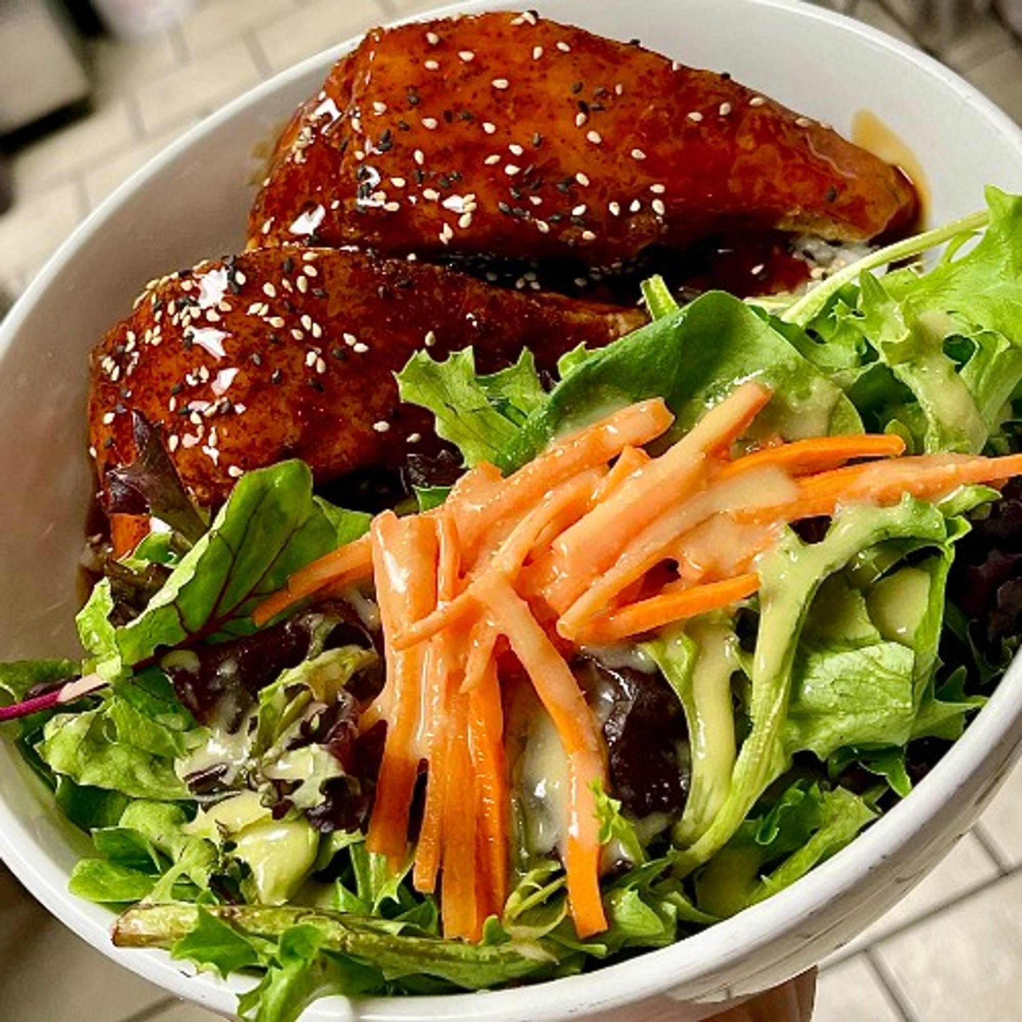 Salmon Teriyaki Bowl