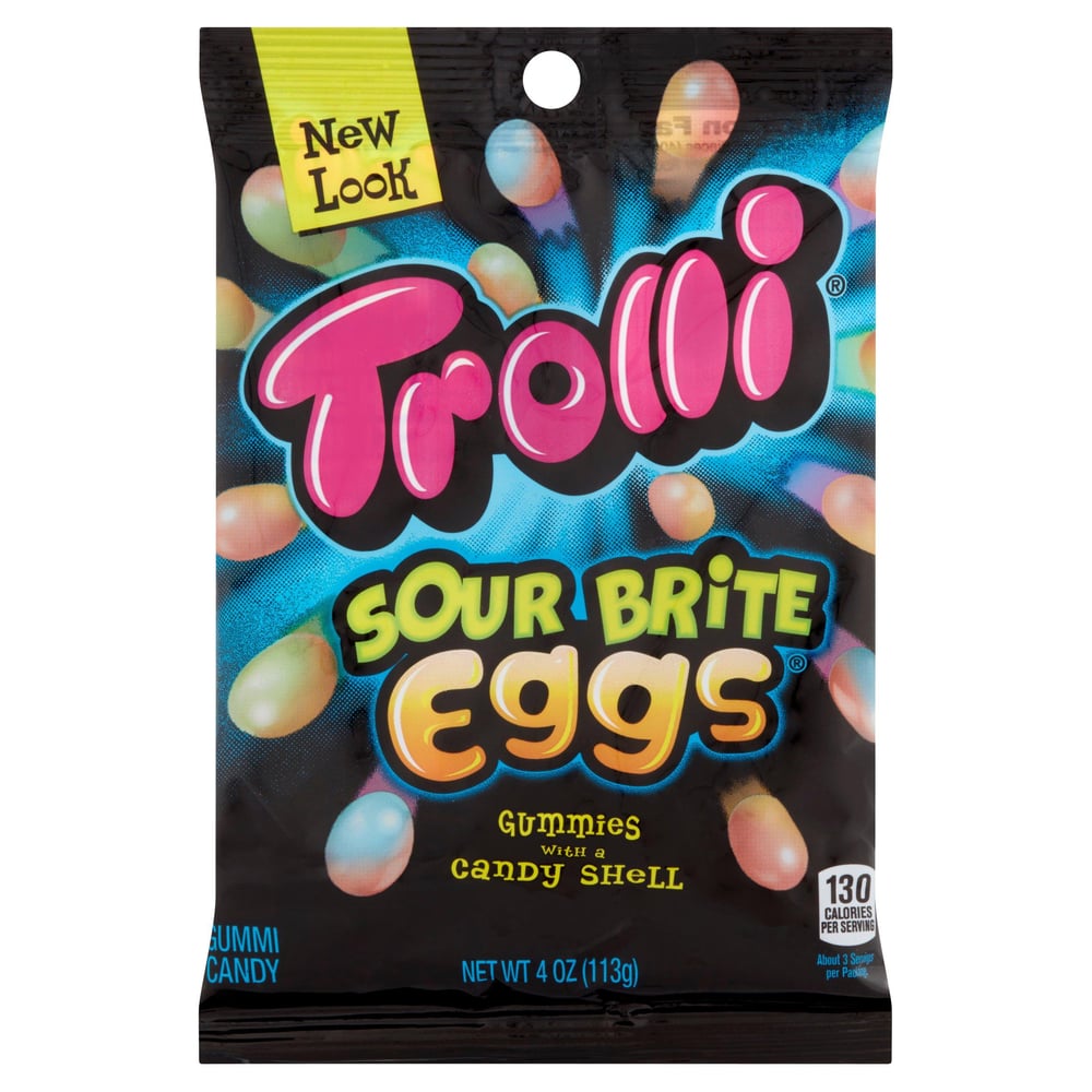Trolli Sour Brite Eggs Gummi Candy 4 Oz