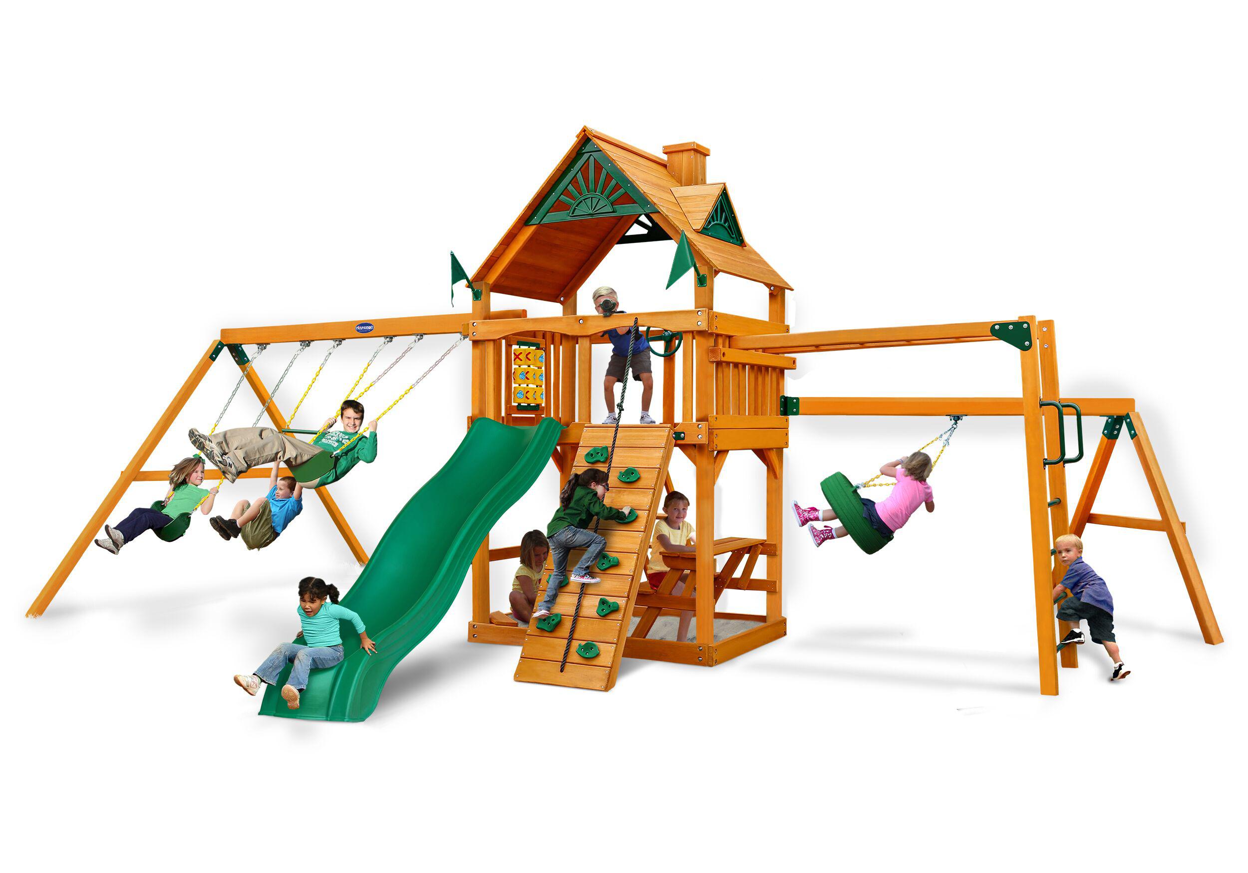 Horizon w/ Monkey Bars, Tire Swing