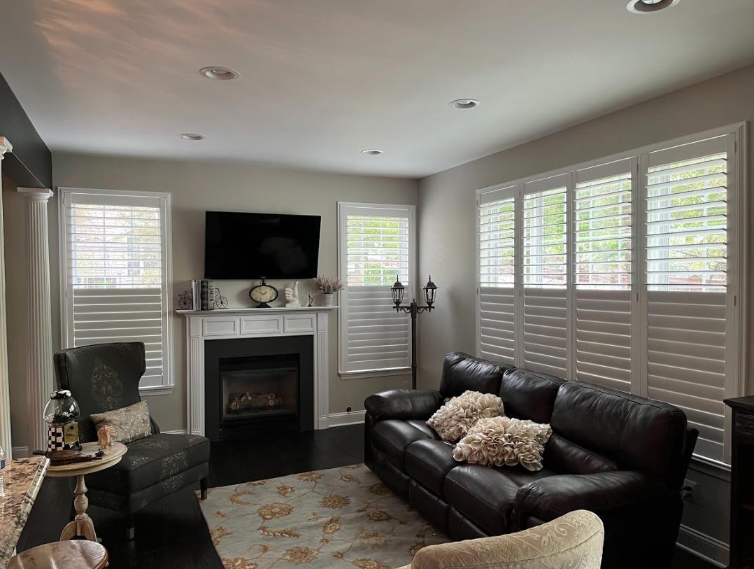 Sometimes you need to keep it simple and classic. That's the direction we took with the look in this home! Our Shutters proved to be a great option for this contemporary living room!