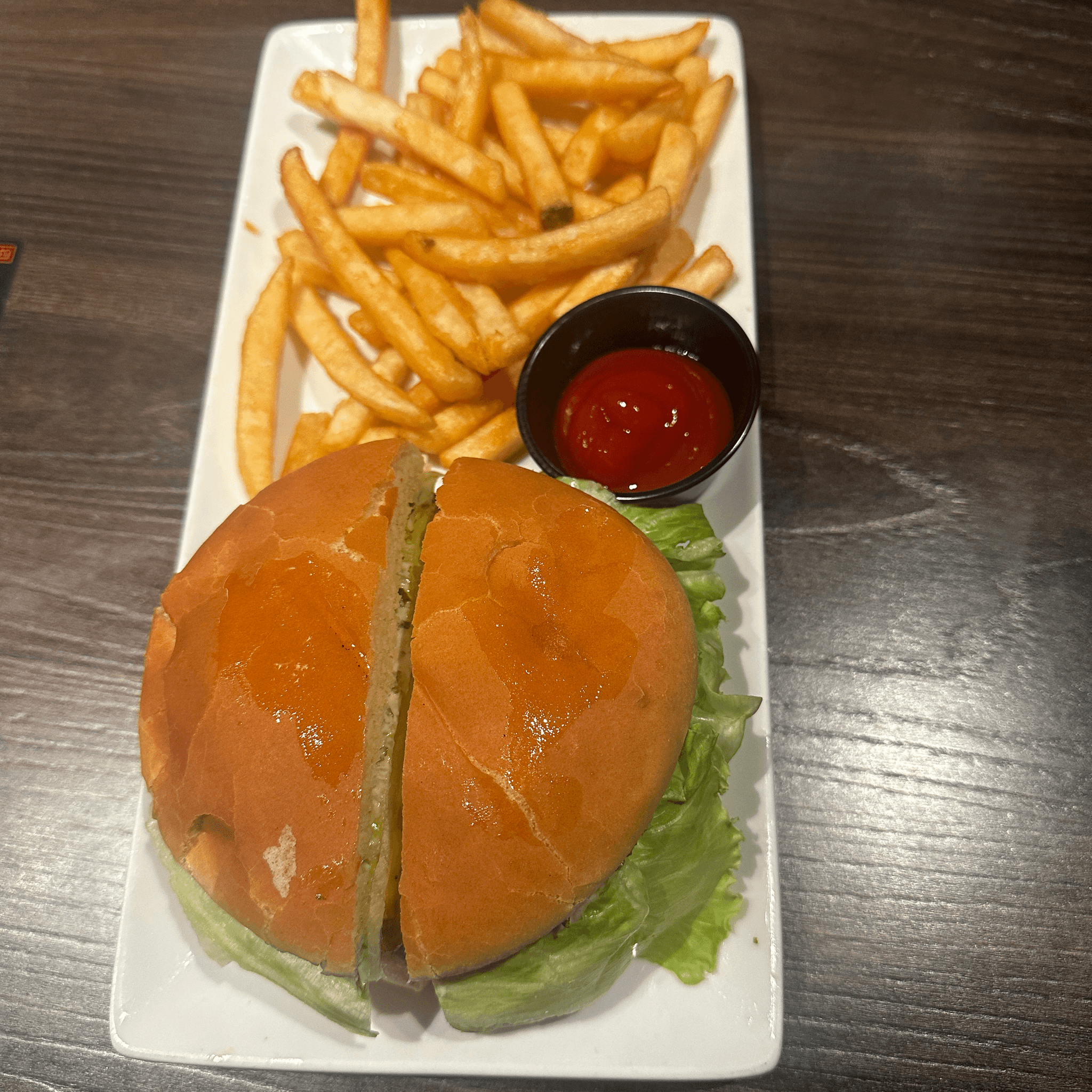 Desi Style Beef Burger + Fries