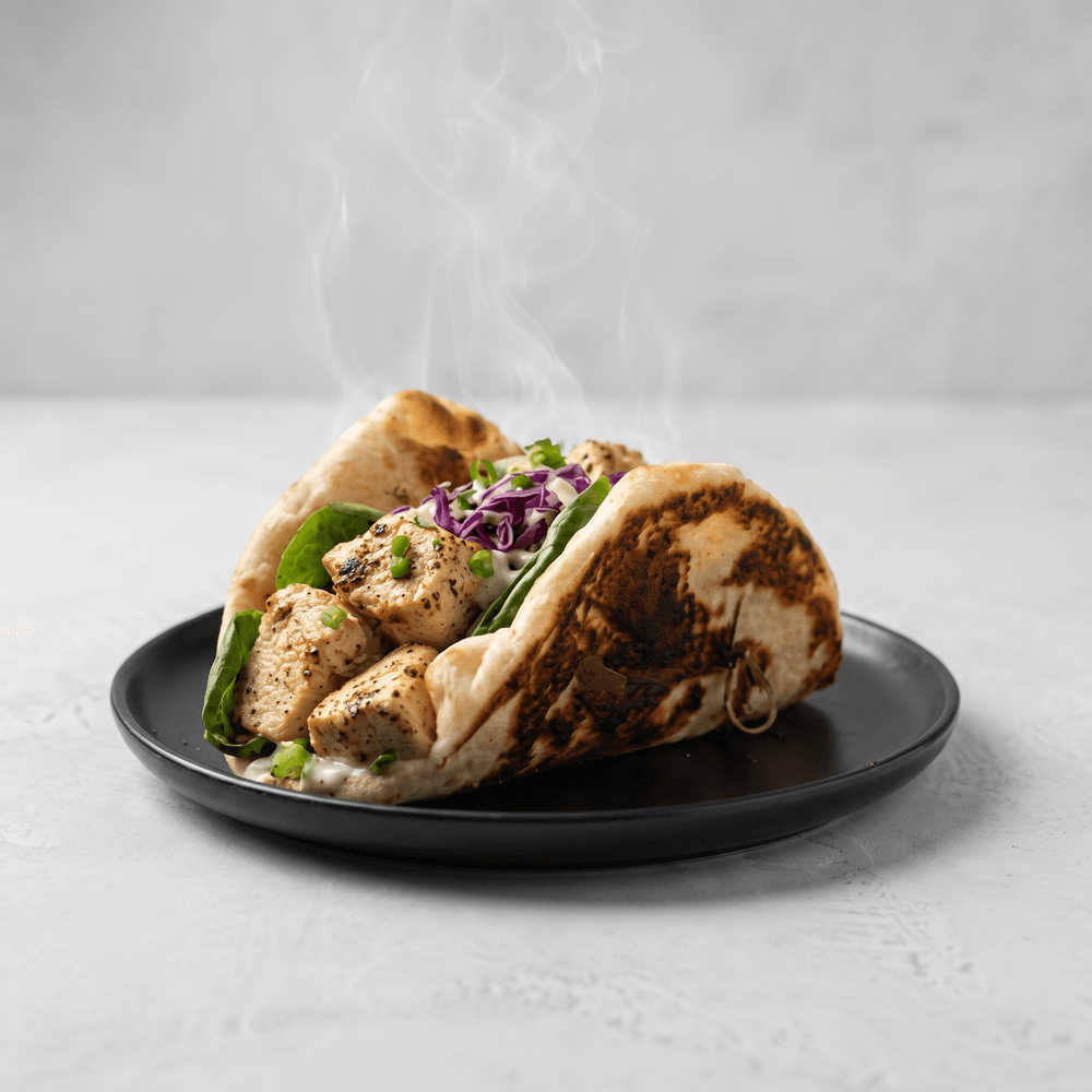 Spiced Paneer Naan Taco