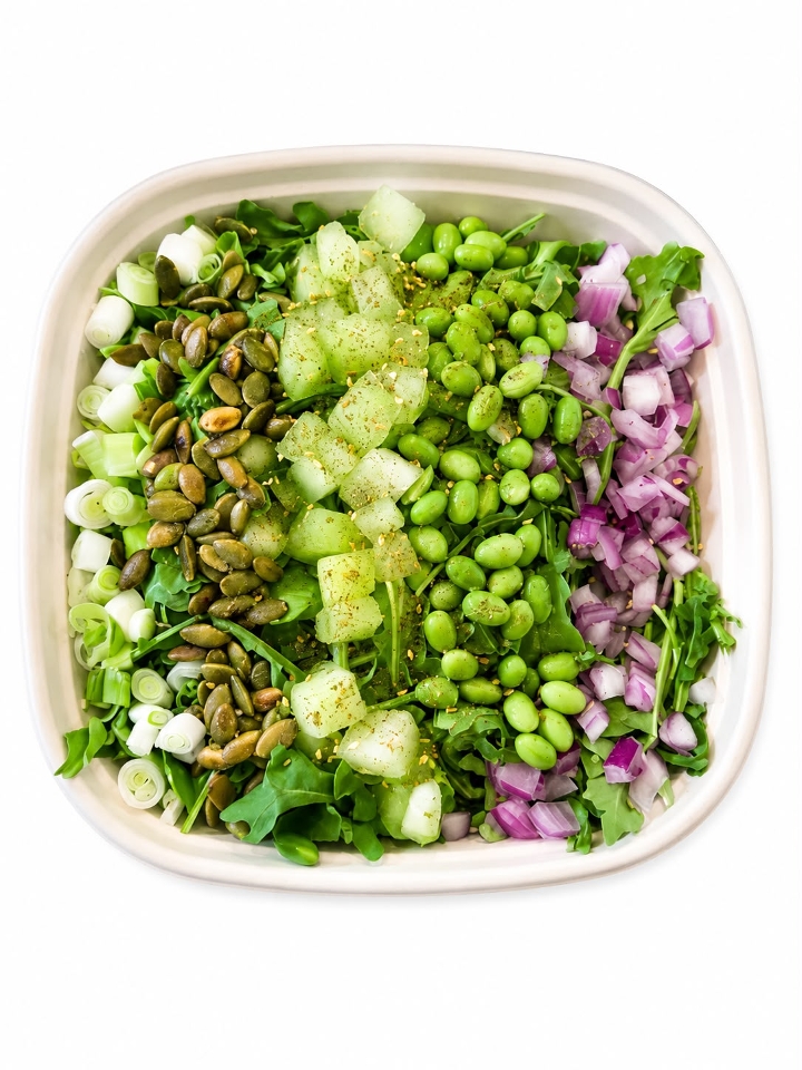 ARUGULA & TOASTED PUMKIN SEED SALAD (v, gf )