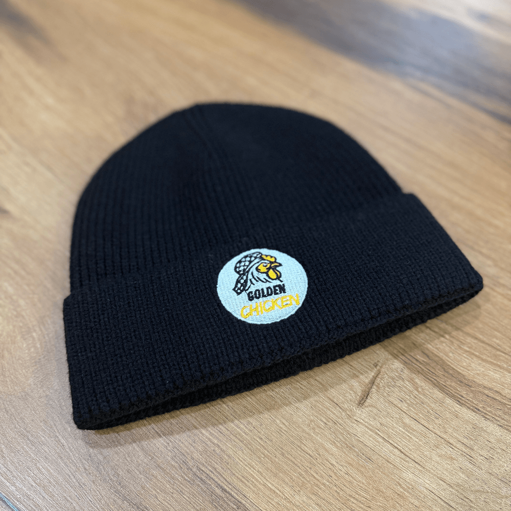 Black Golden Chicken Beanie