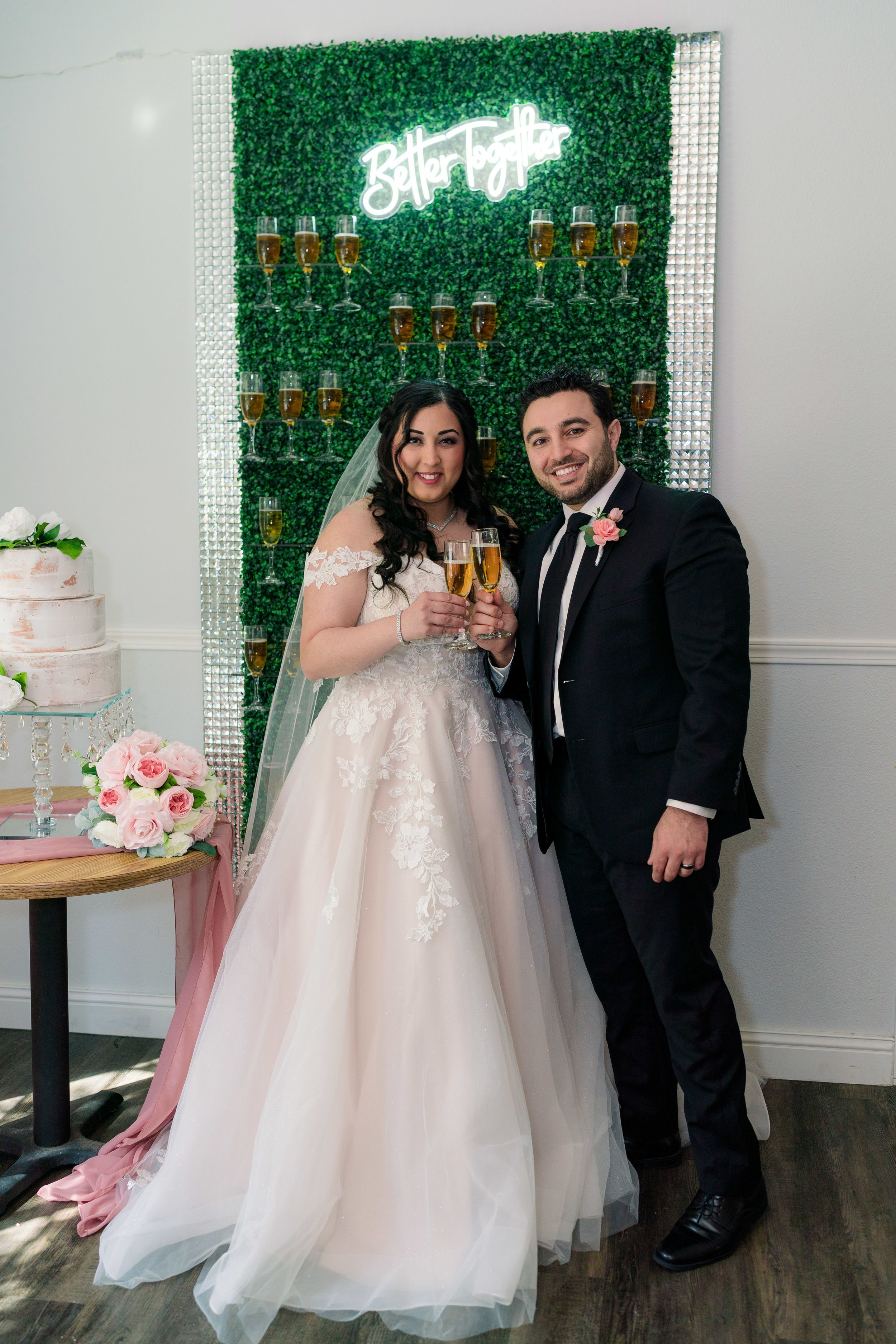Champagne wall
