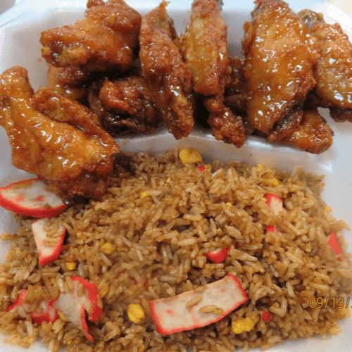 6 Wings - Pork Fried Rice