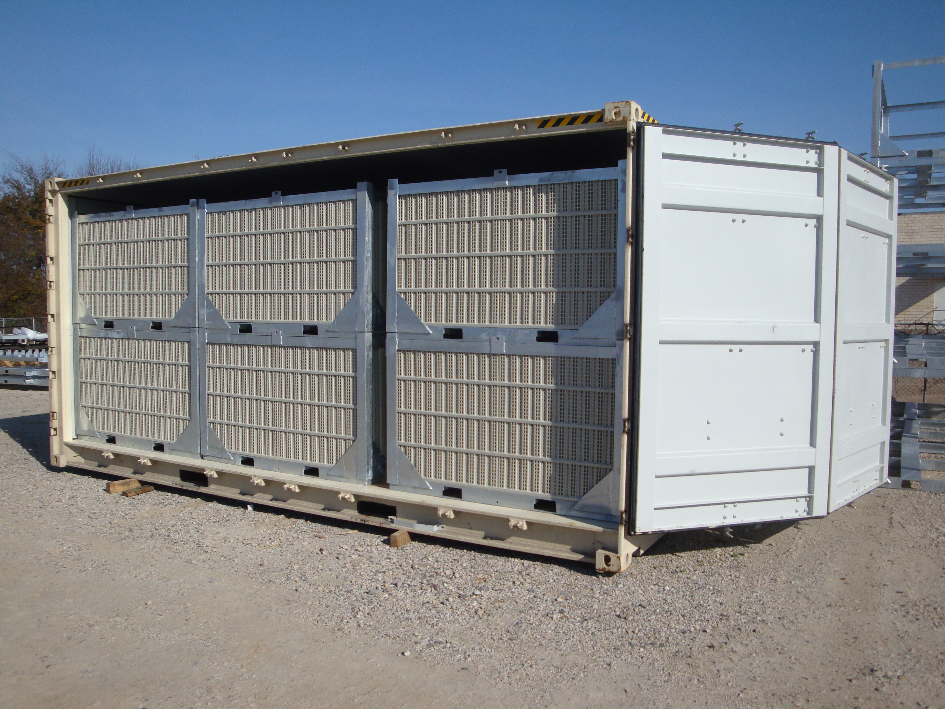 Storage mobile noise barrier panels