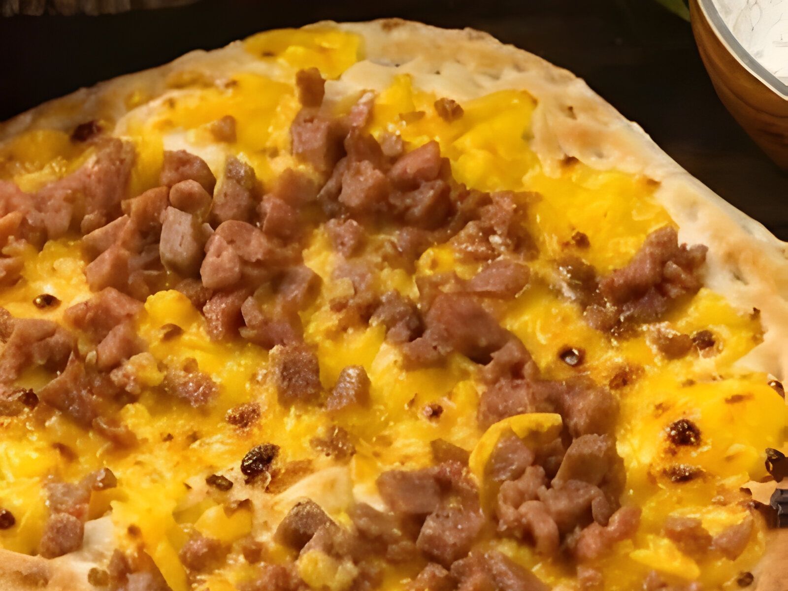 Yellow Cheese with Saniorah - Flat Bread