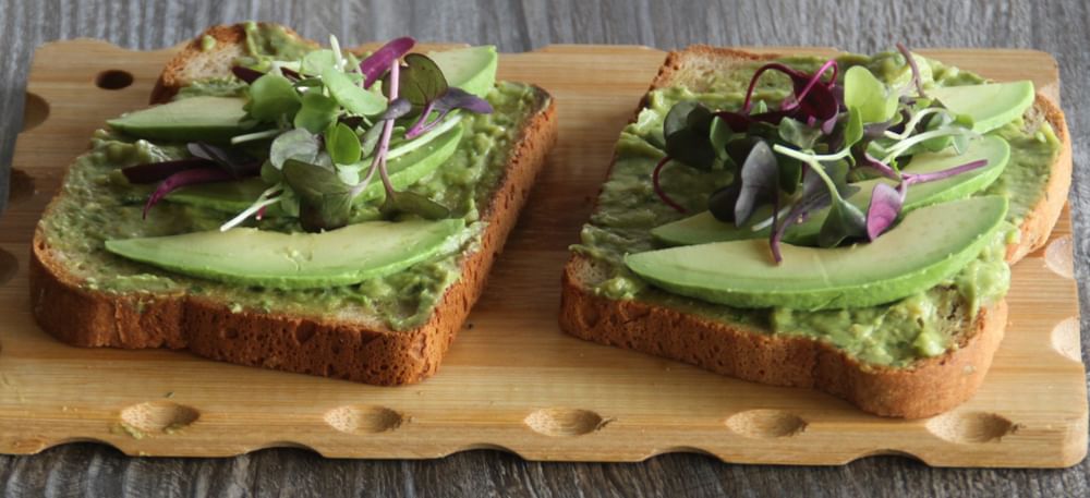 Smashed Avocado on GF Toast