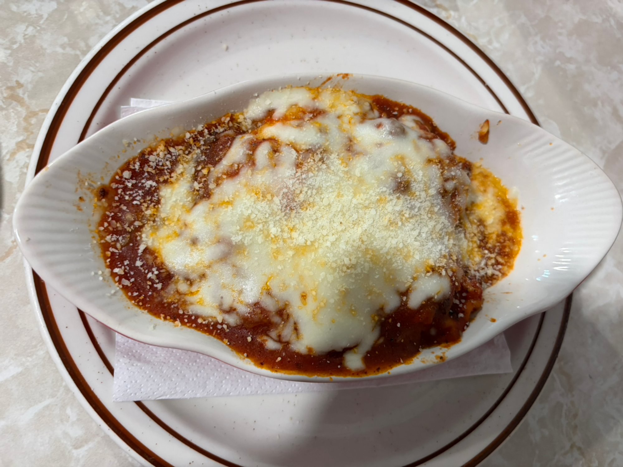 Lasagna with Salad & Bread
