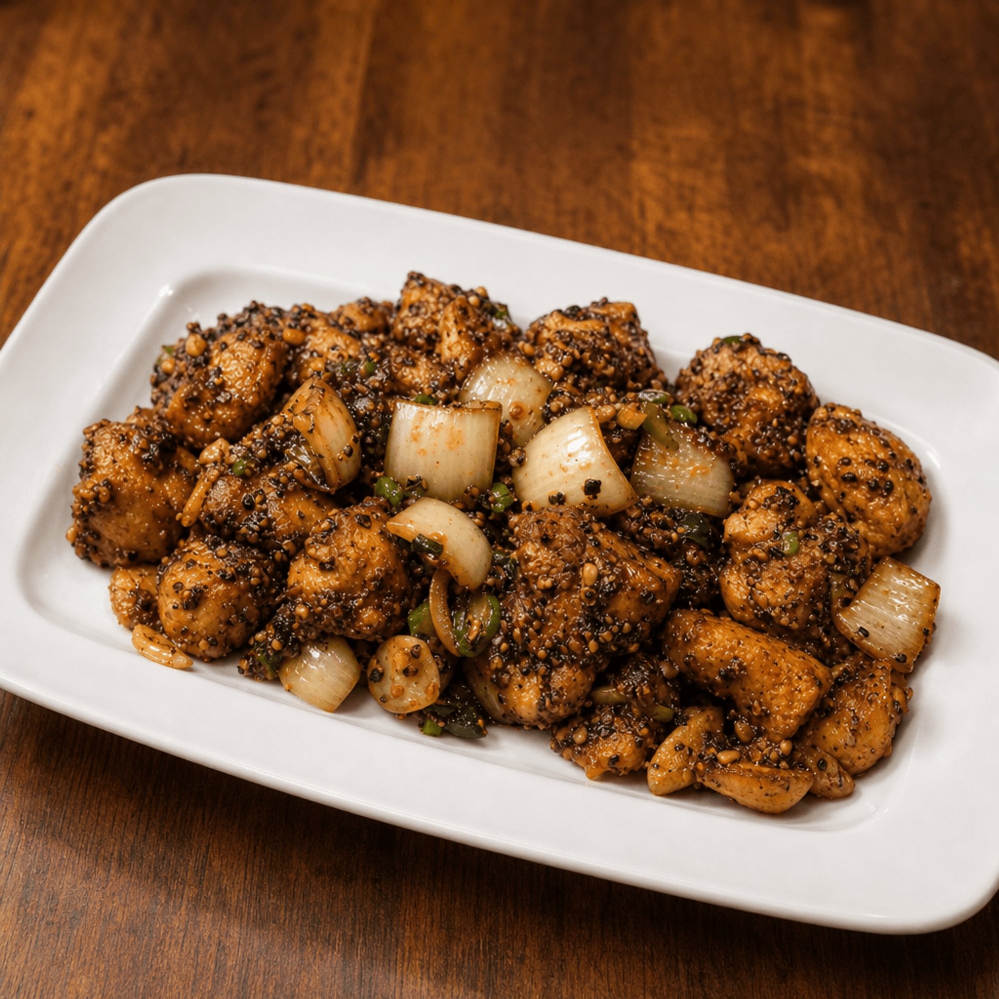 Chicken with Black Pepper