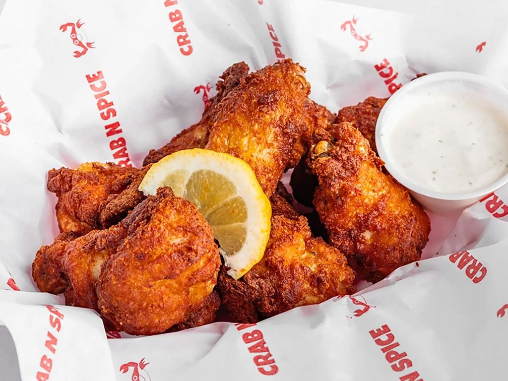 Lemon Pepper Chicken Wings W Fries