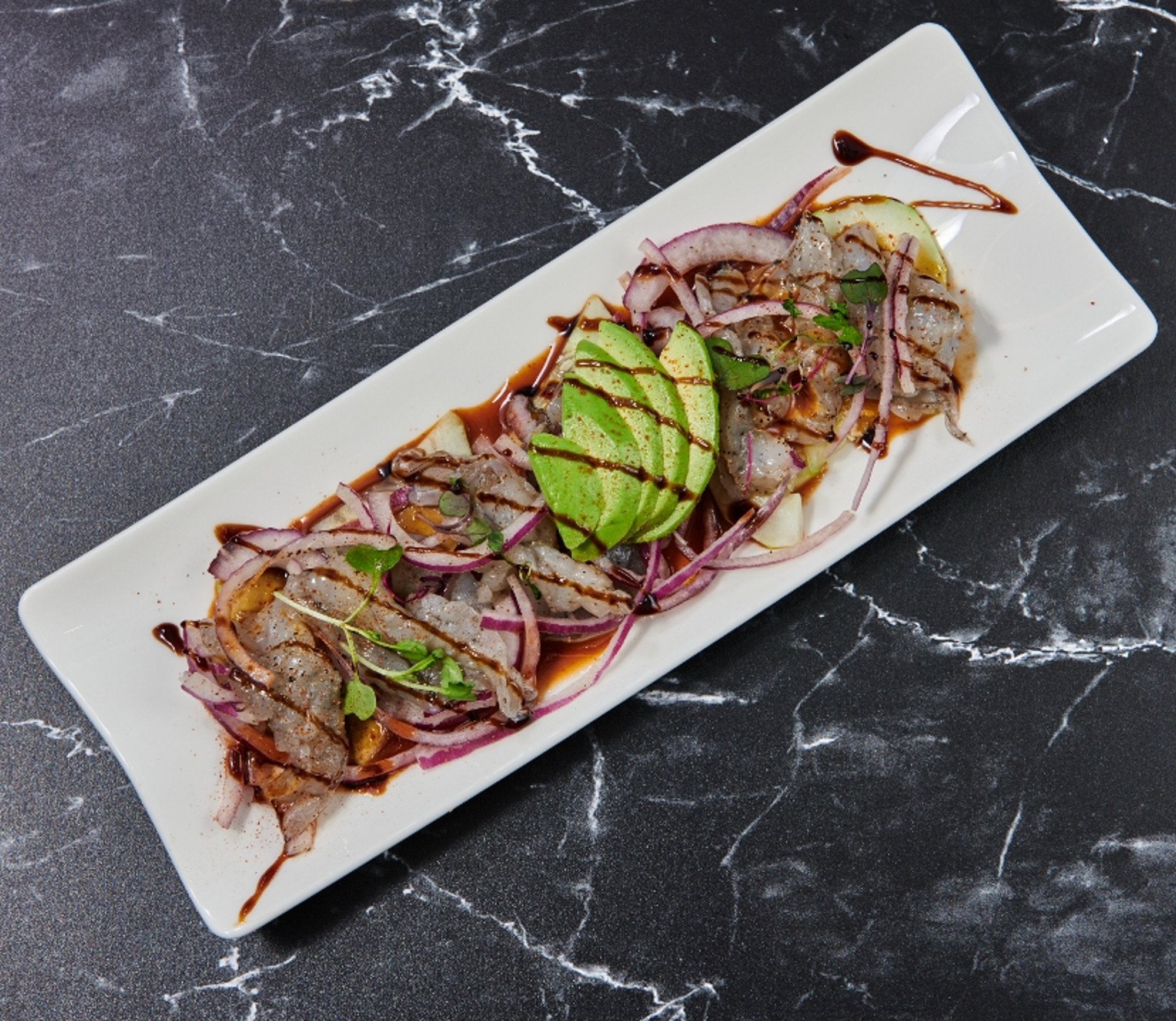 Tostada Aguachile Roja