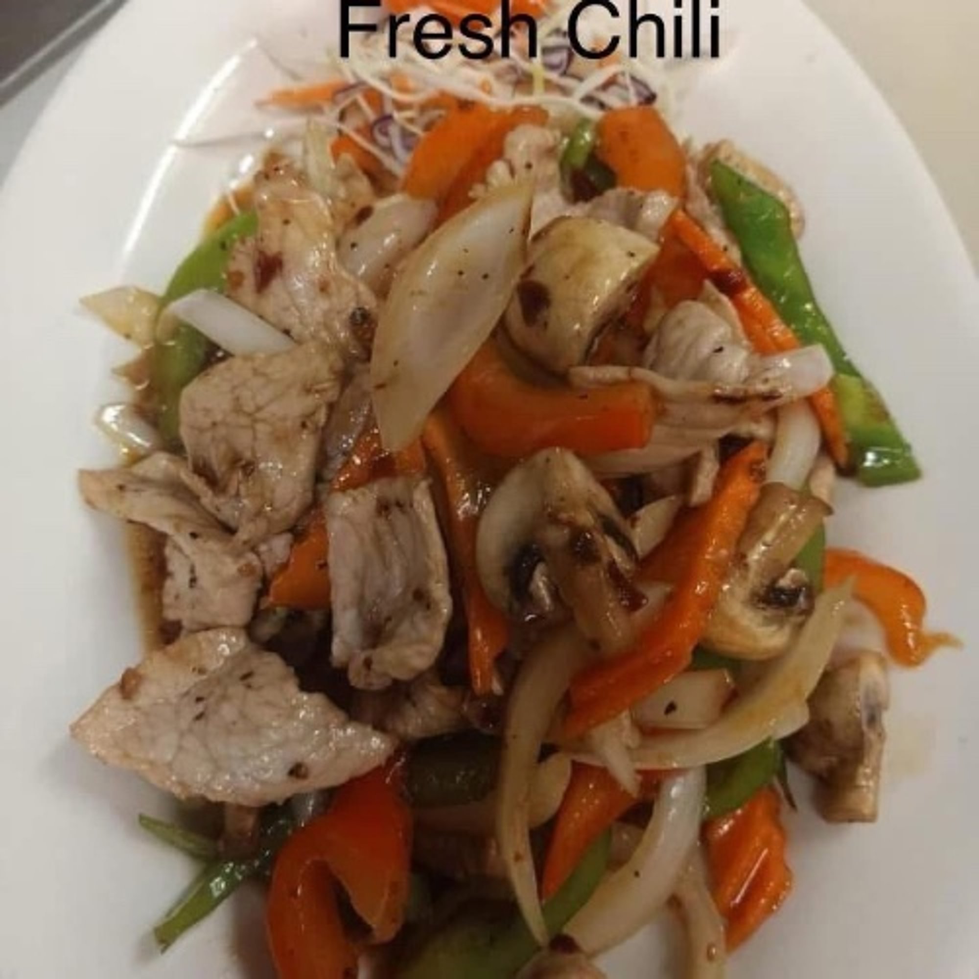 36. Fresh Chili* (Pad Prig Sod)