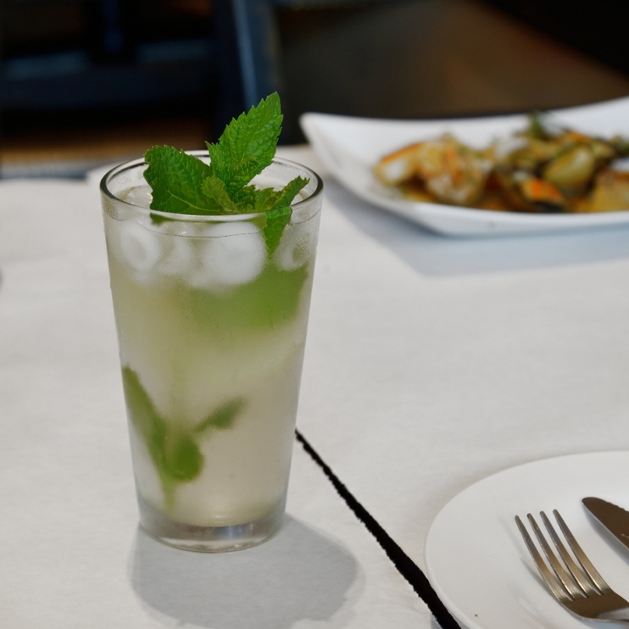 Freshly squeezed mint lemonade