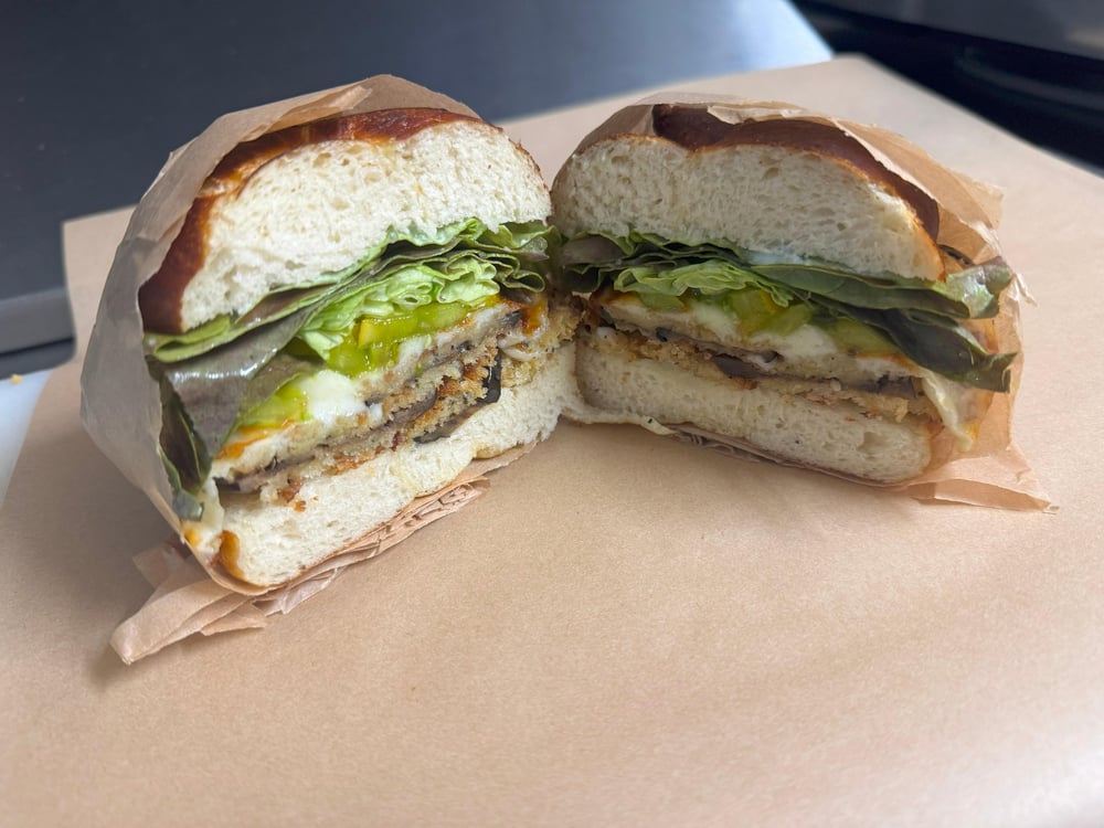 Crispy Eggplant Sandwich