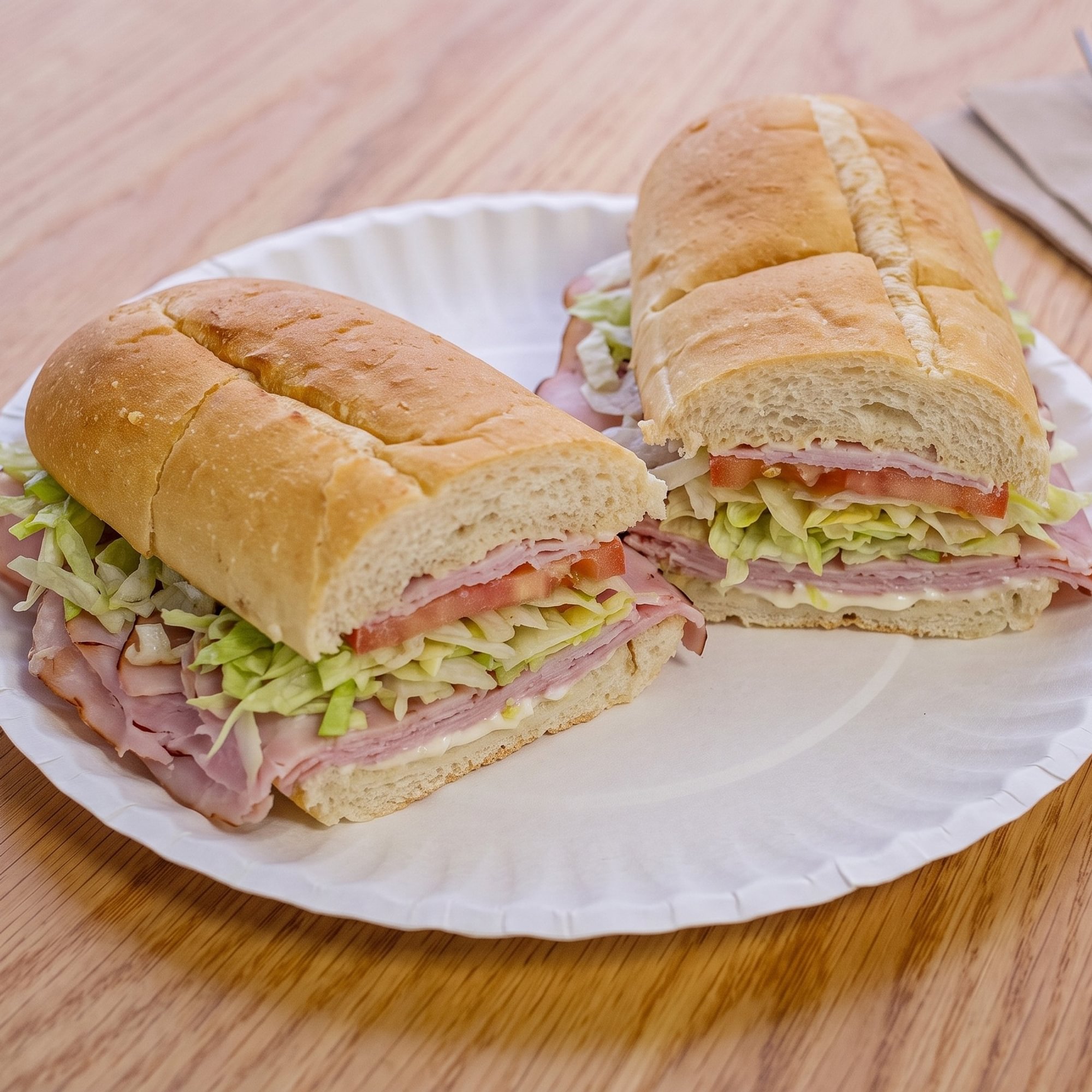 #2 Half Boiled Ham, Capicola, Cheese