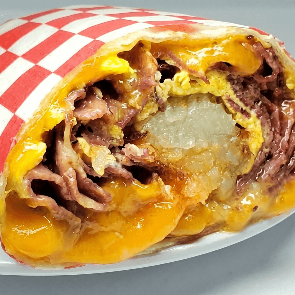 Pastrami Breakfast Burrito