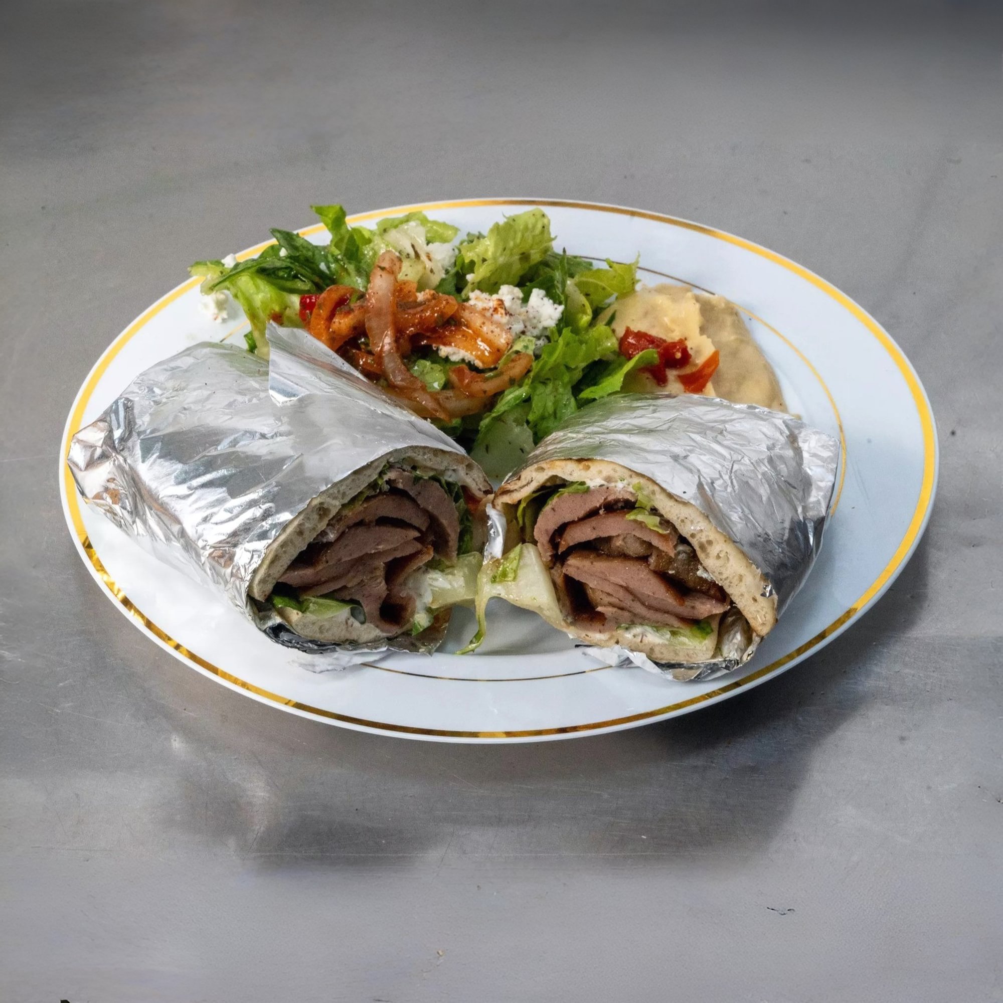 Gyro Spicy Wrap Plate