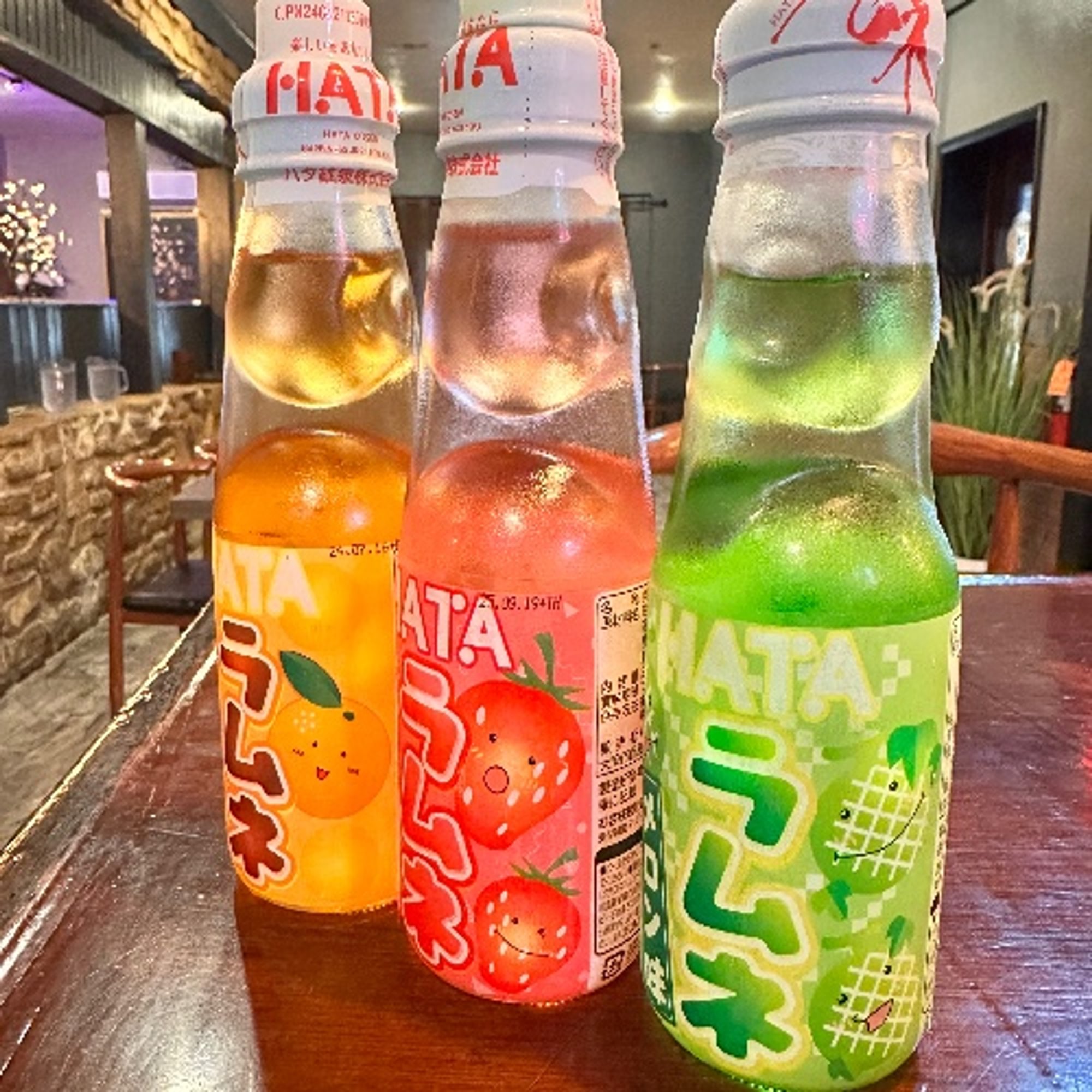 Strawberry Japanese soda
