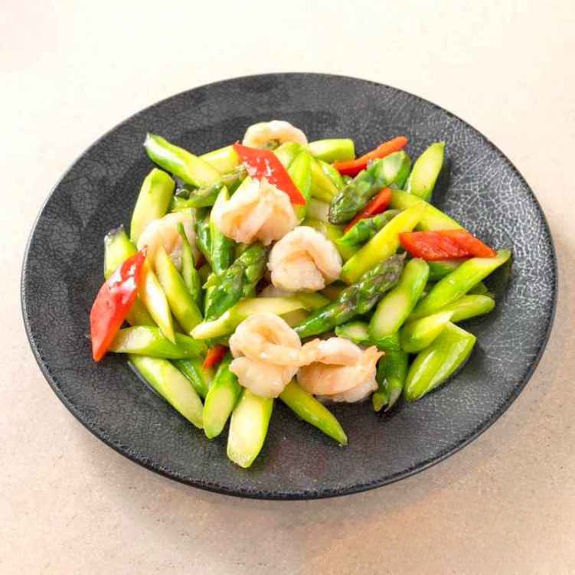 SF1. 蘆筍炒雙鮮/Sauteed Scallops & Shrimp with Asparagus