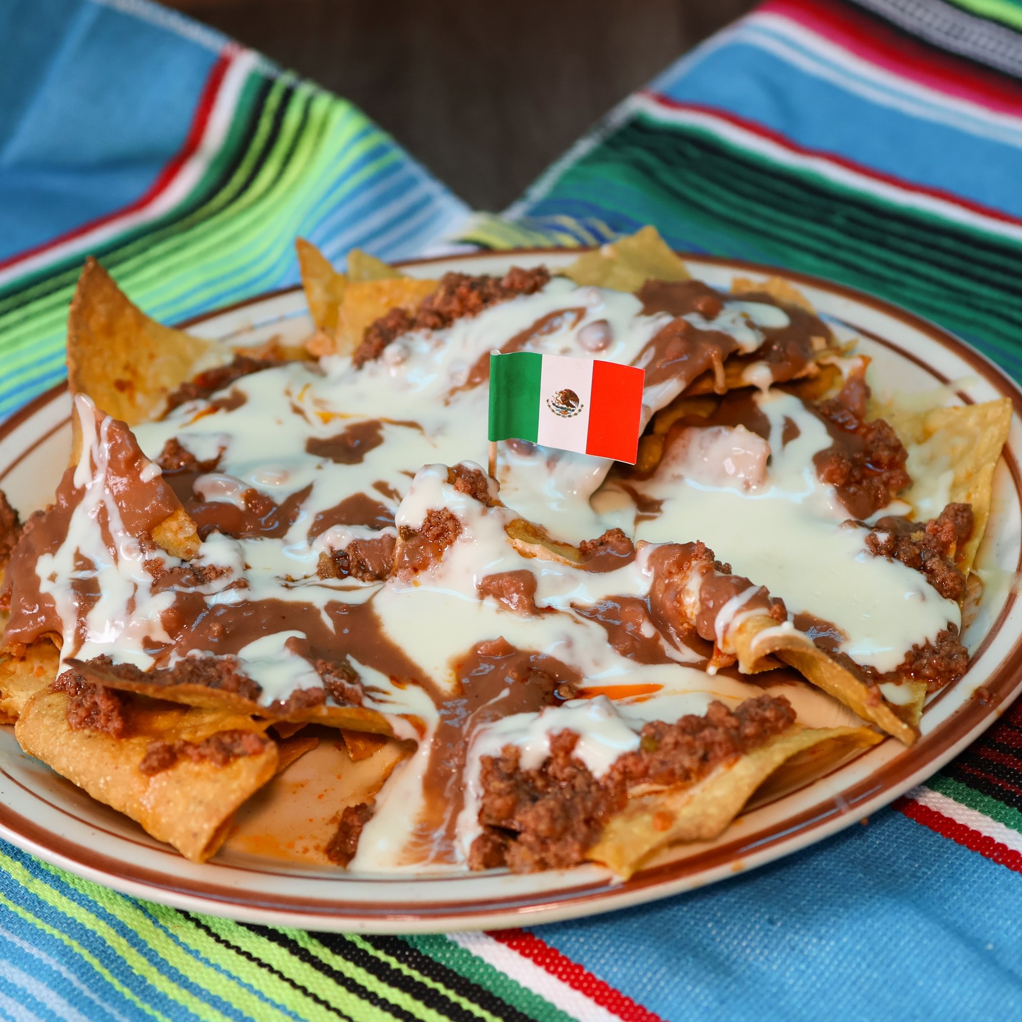 Beef & Bean Nachos