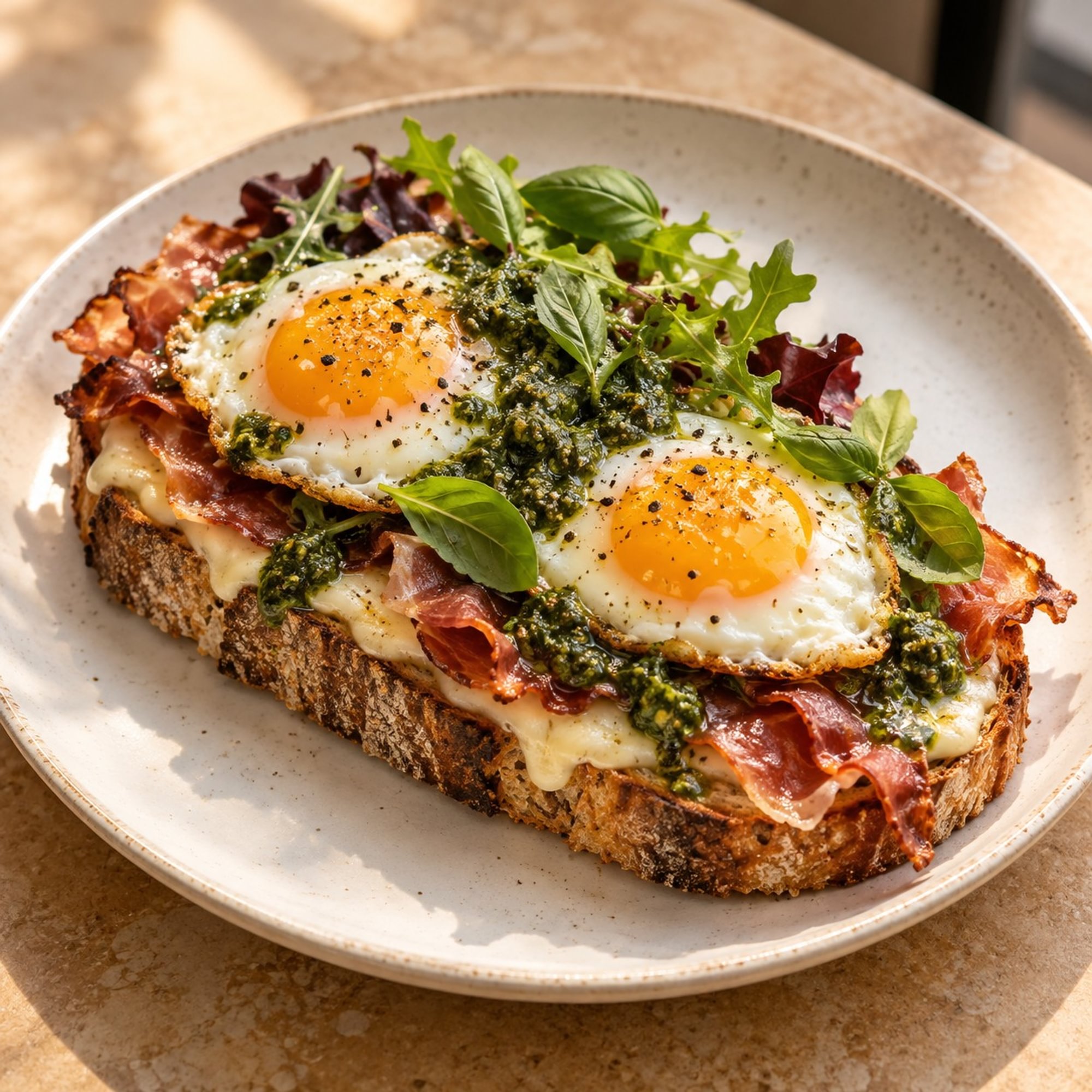 Crispy Prosciutto Toast