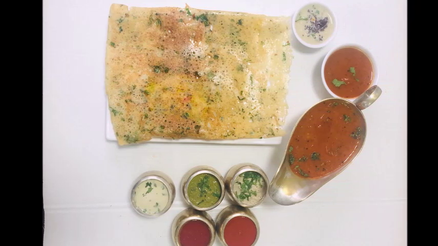 Onion Rava Masala Dosa