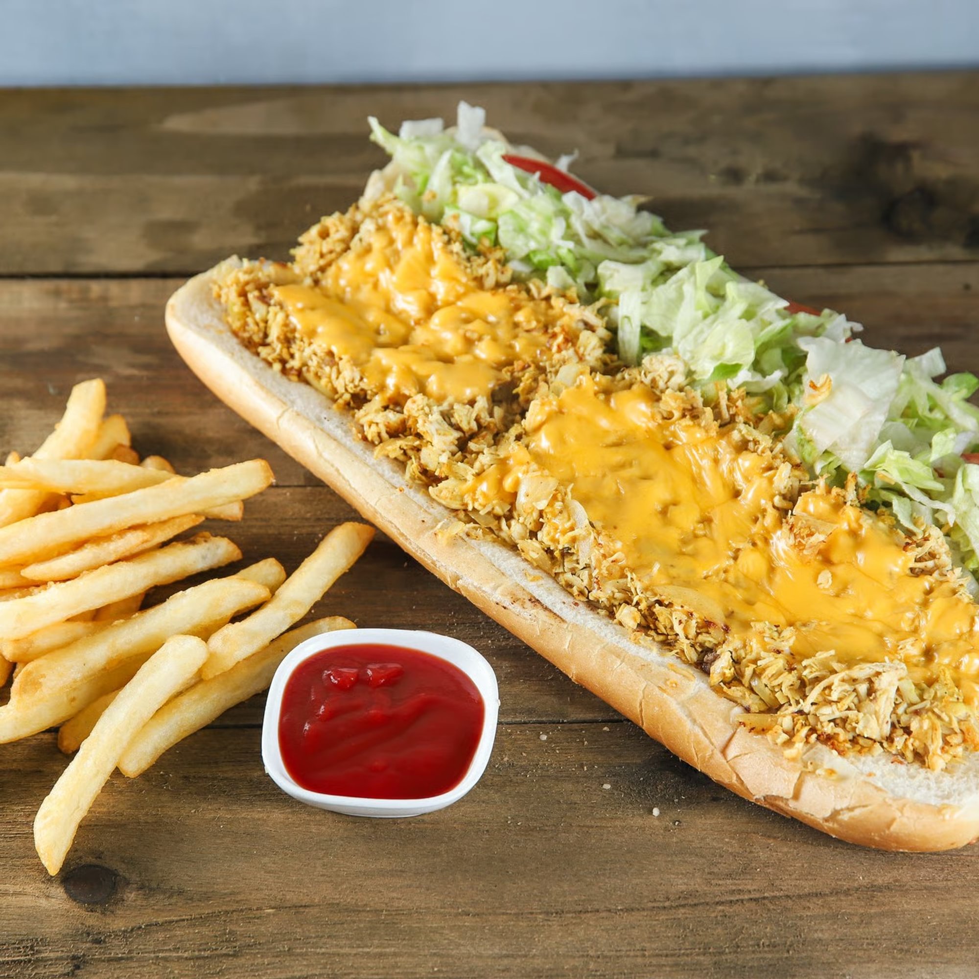 12" Chicken cheese sub sandwich
