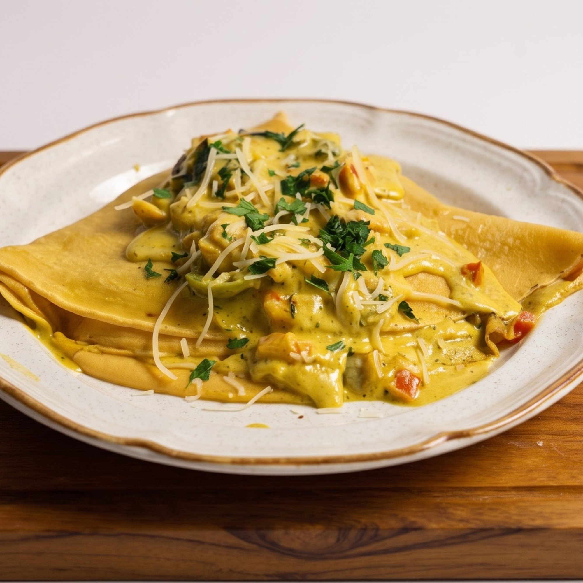 Curry Chicken Crepe