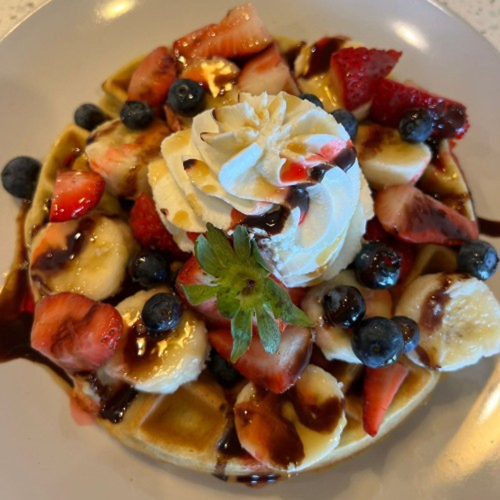 Strawberry Banana Waffle