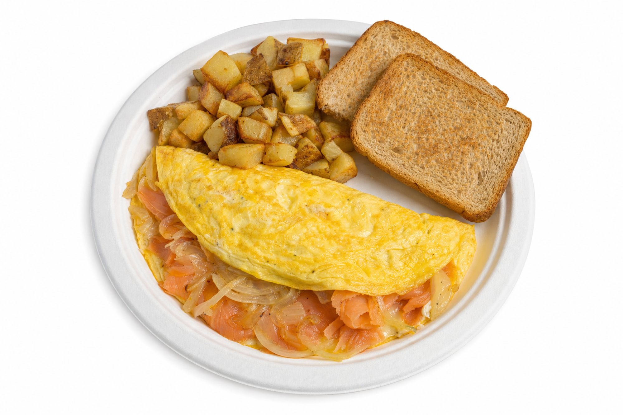 Lox and Onion Omelette