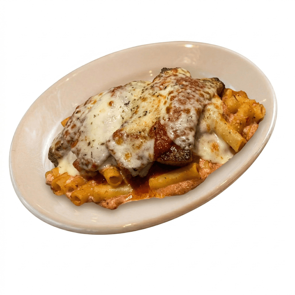 Baked Ziti & Ricotta with Mozzarella