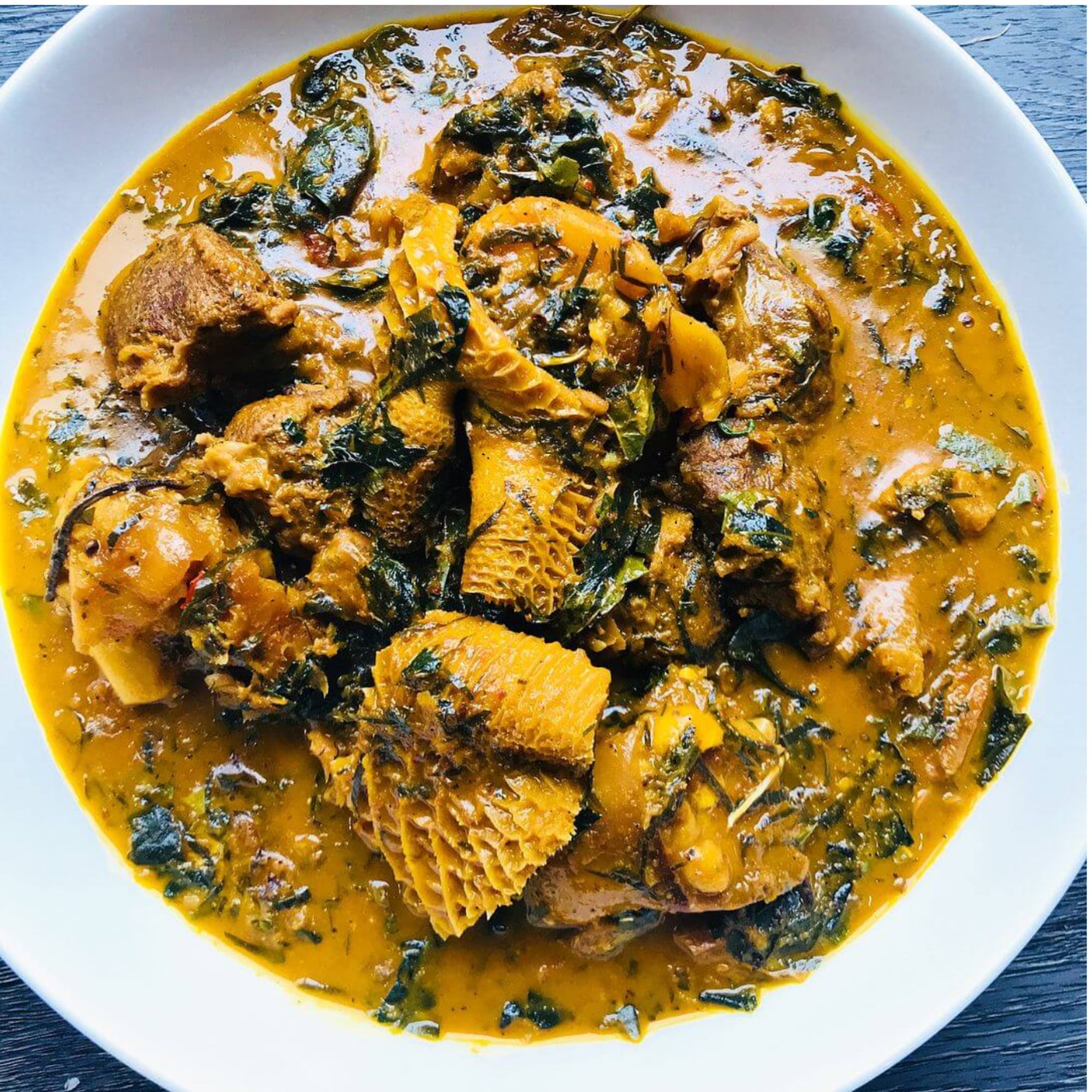 Bitter Leaf Soup Combo