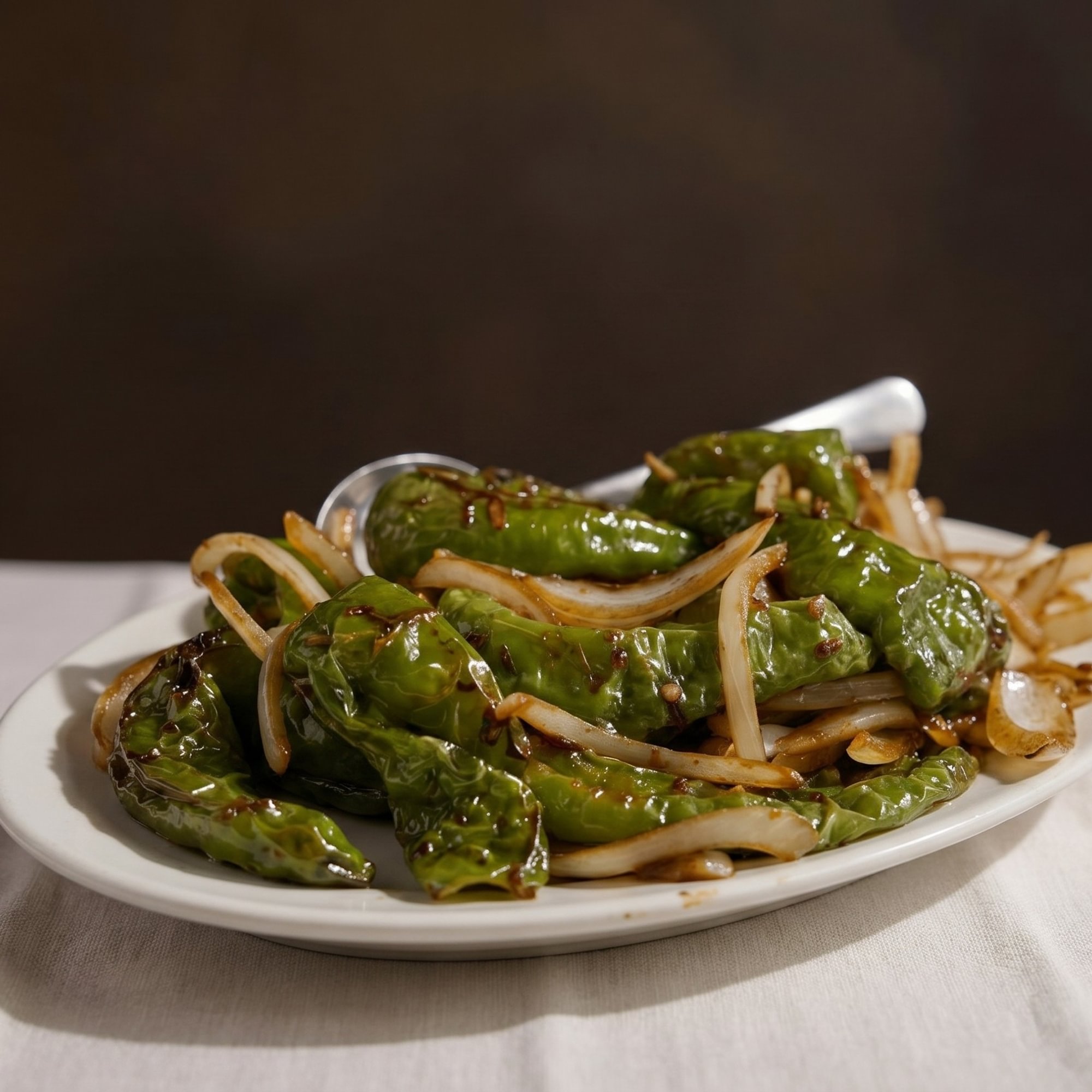 Stir-Fried Green Pepper with Onions / 青椒洋葱炒菜