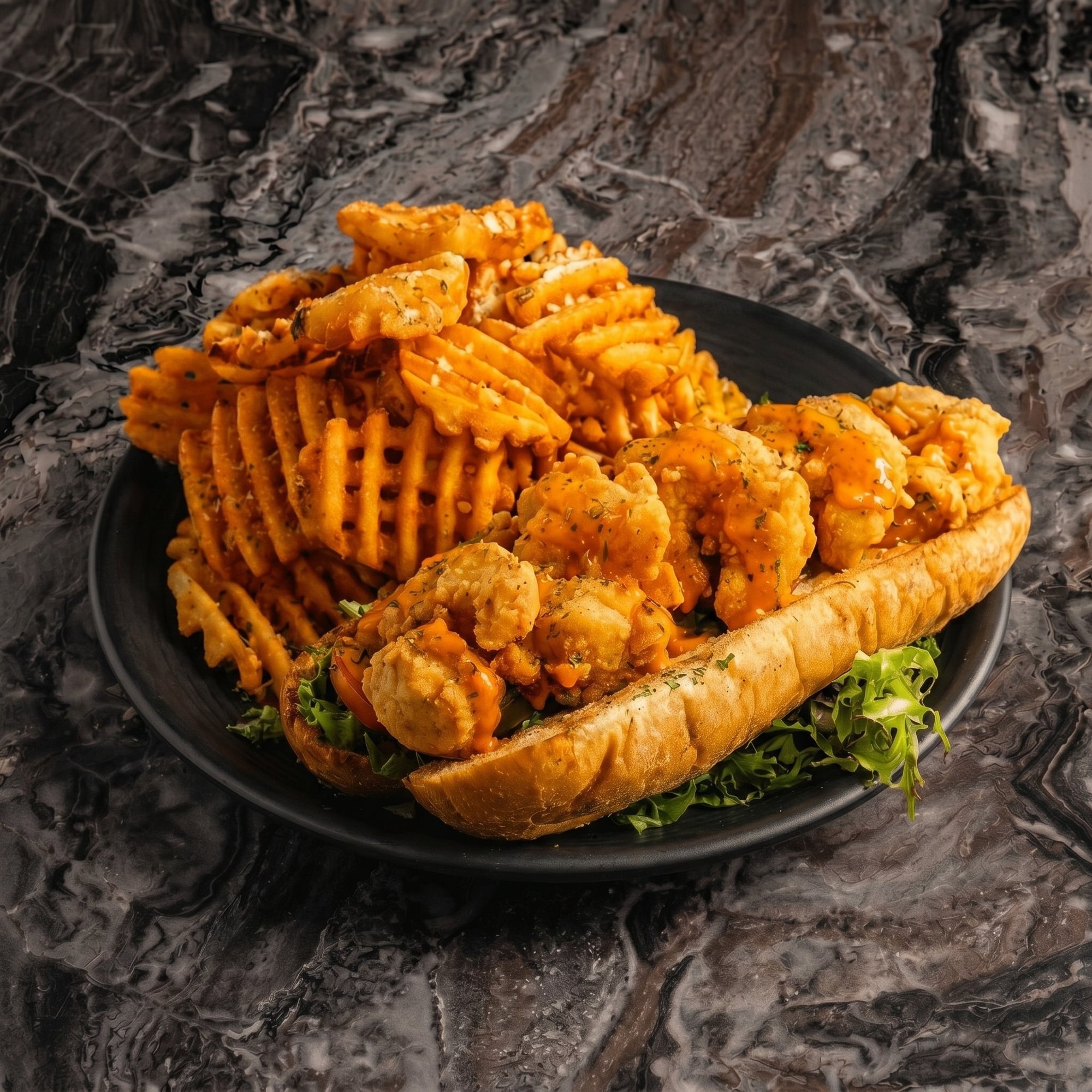 Fried Shrimp Po'boy