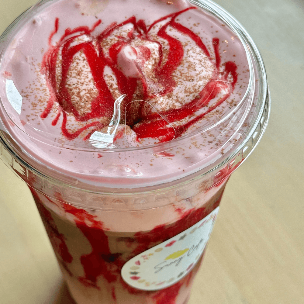 Strawberry Cheesecake Iced Latte