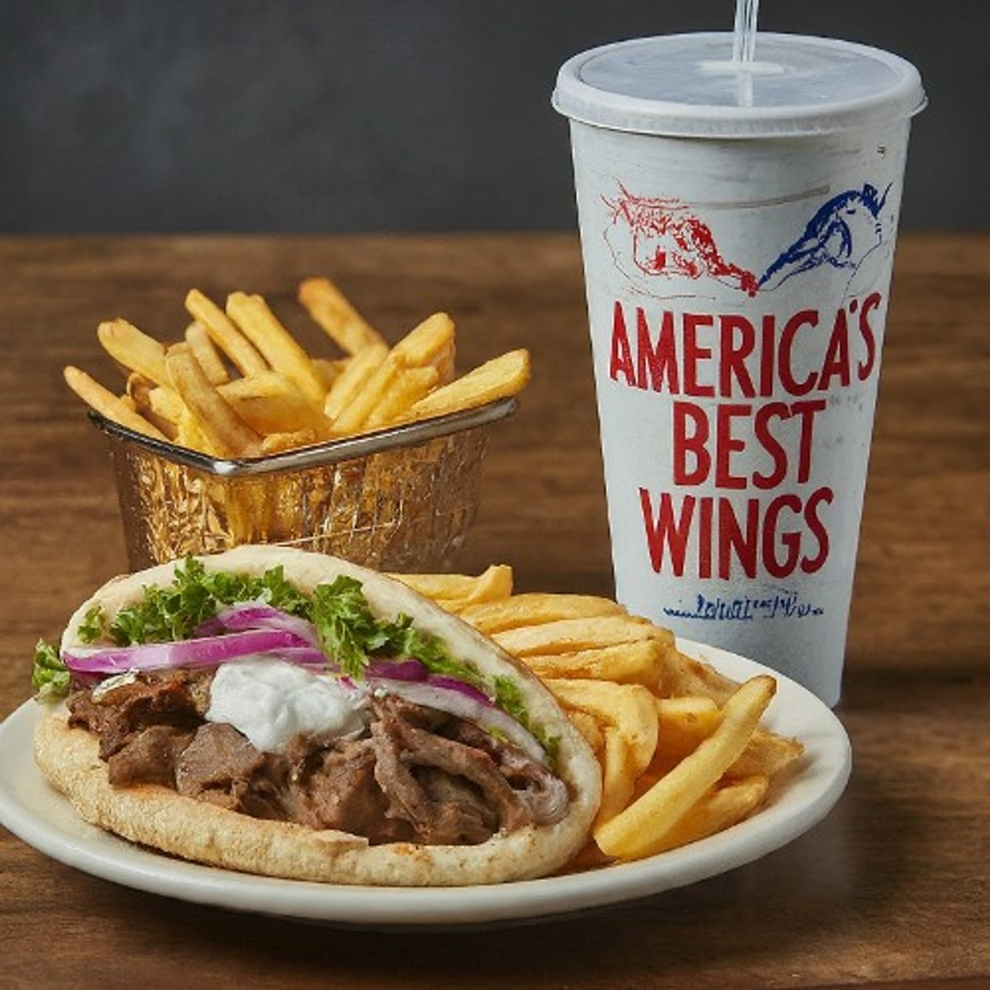 7" Meat Gyro Combo