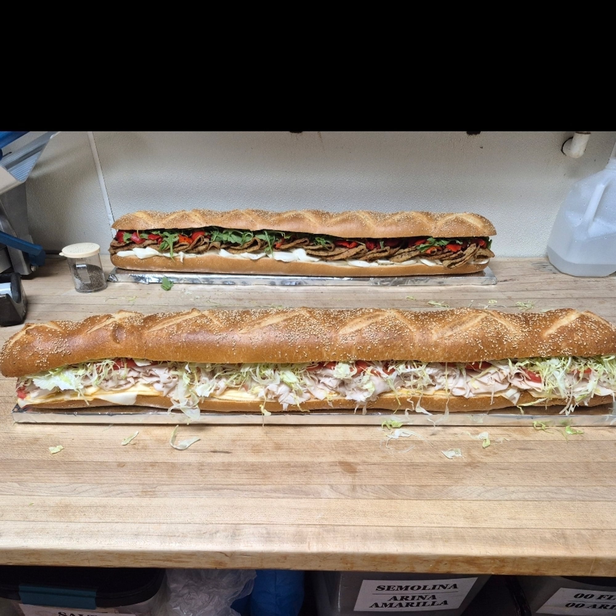 3 and 6 foot subs
