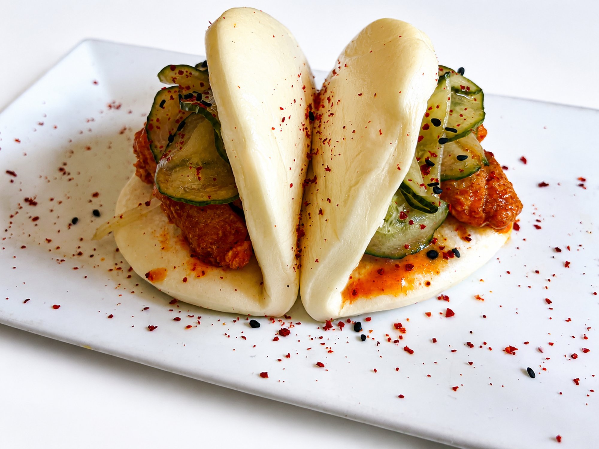 Chicken Bao + Fries