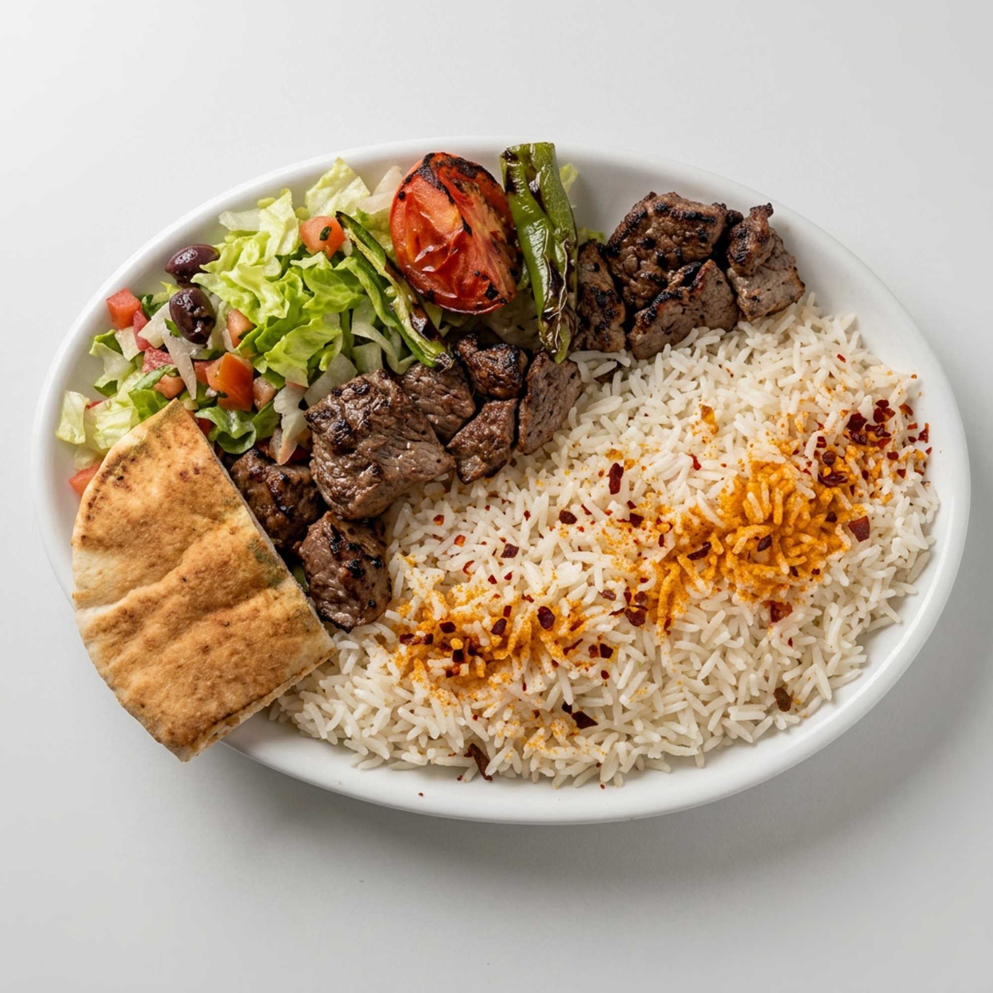 Beef Seekh Kabab with Rice